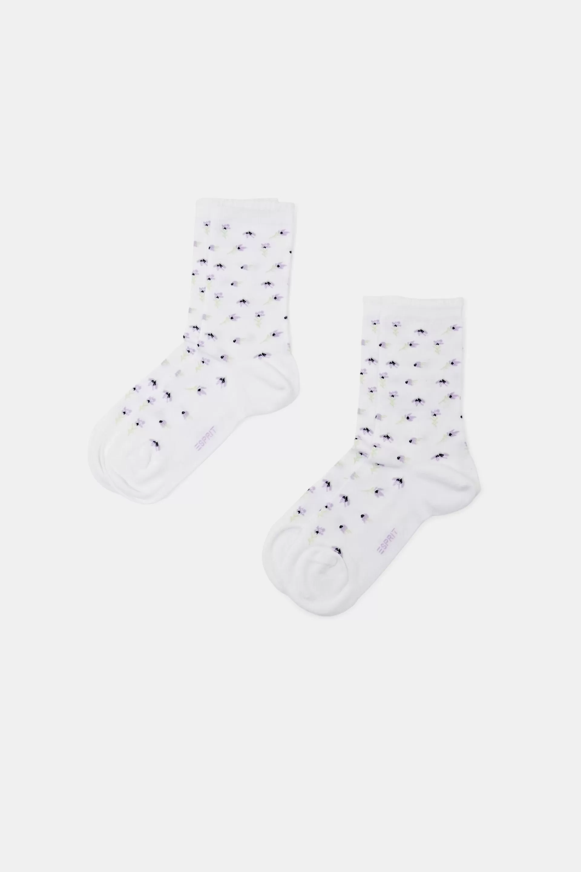 2er-Set Stricksocken mit floralem Muster-ESPRIT Outlet