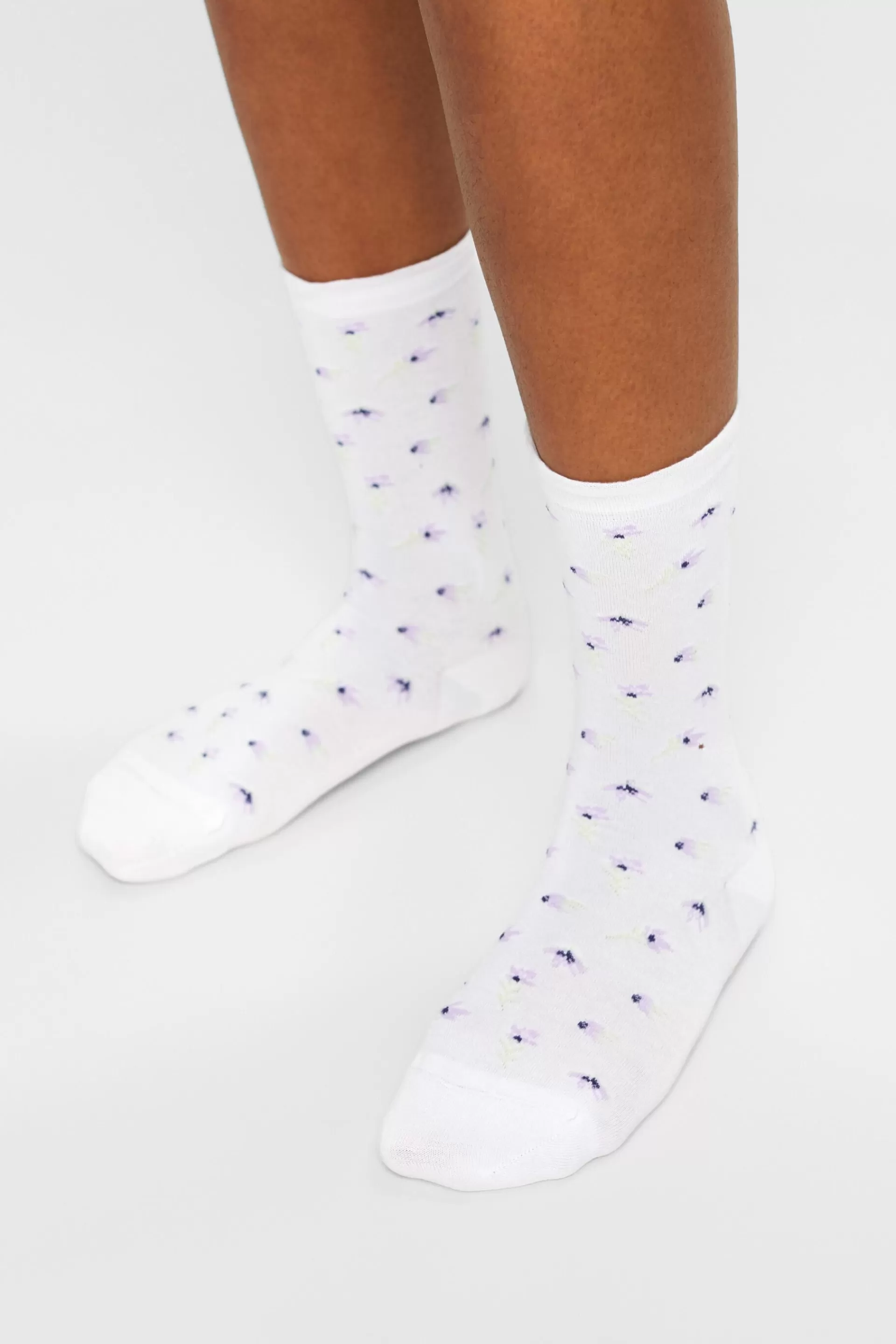 2er-Set Stricksocken mit floralem Muster-ESPRIT Outlet