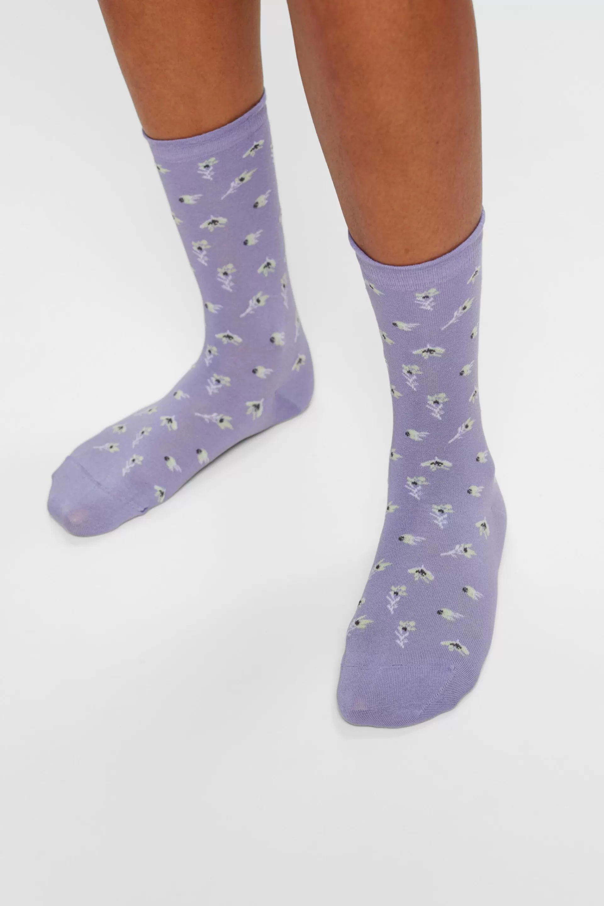 2er-Set Stricksocken mit floralem Muster-ESPRIT New