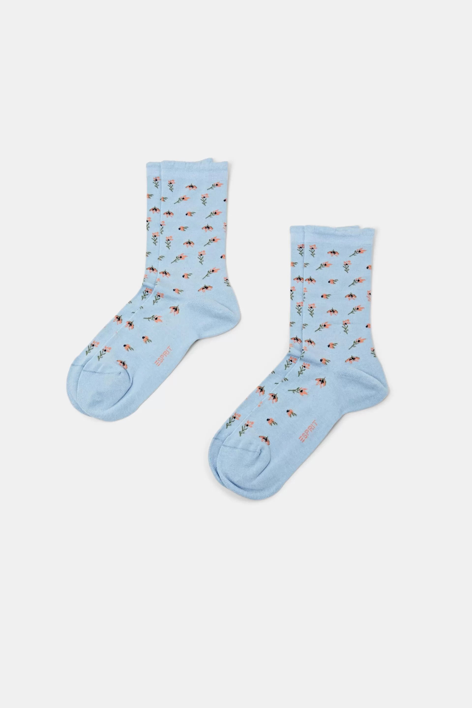 2er-Set Stricksocken mit floralem Muster-ESPRIT Online