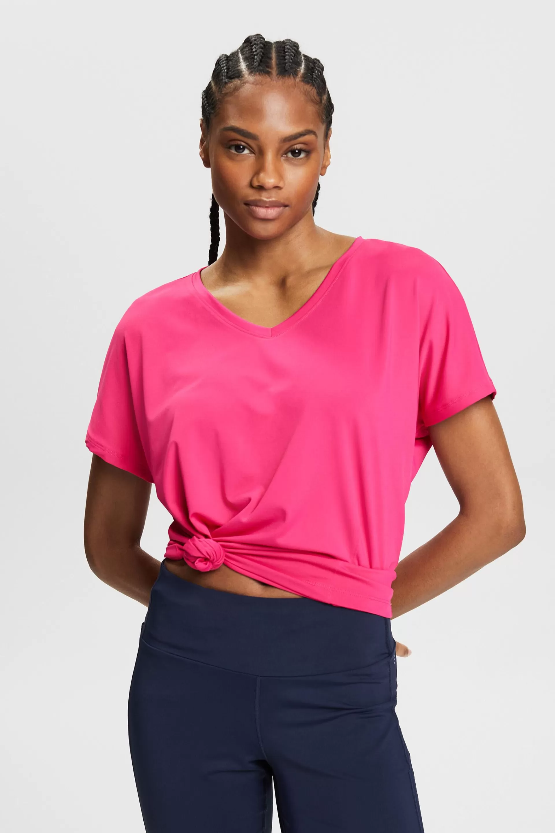 Active T-Shirt E-DRY mit V-Ausschnitt-ESPRIT New