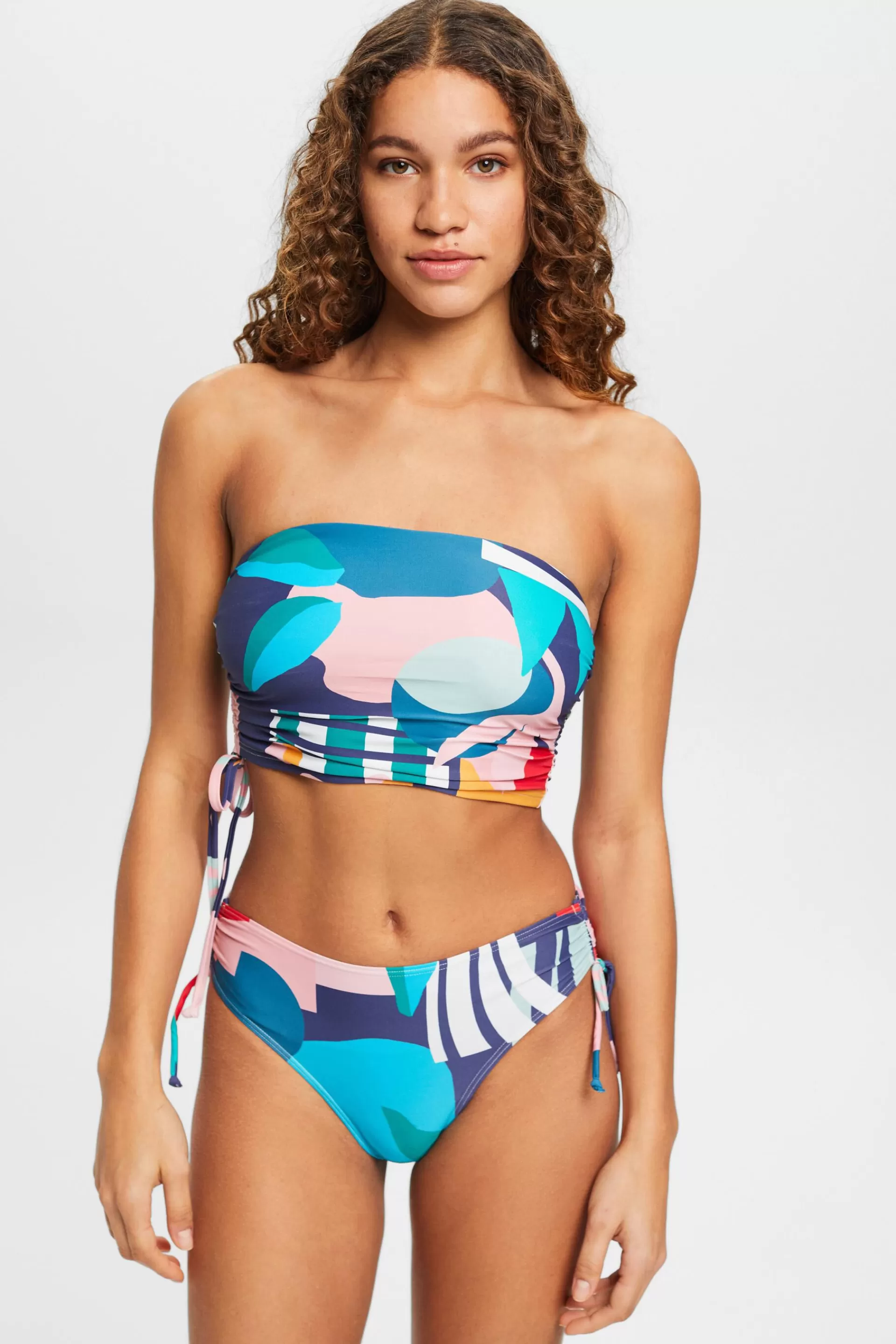 Bandeau-Bikinitop mit mehrfarbigem Print-ESPRIT New