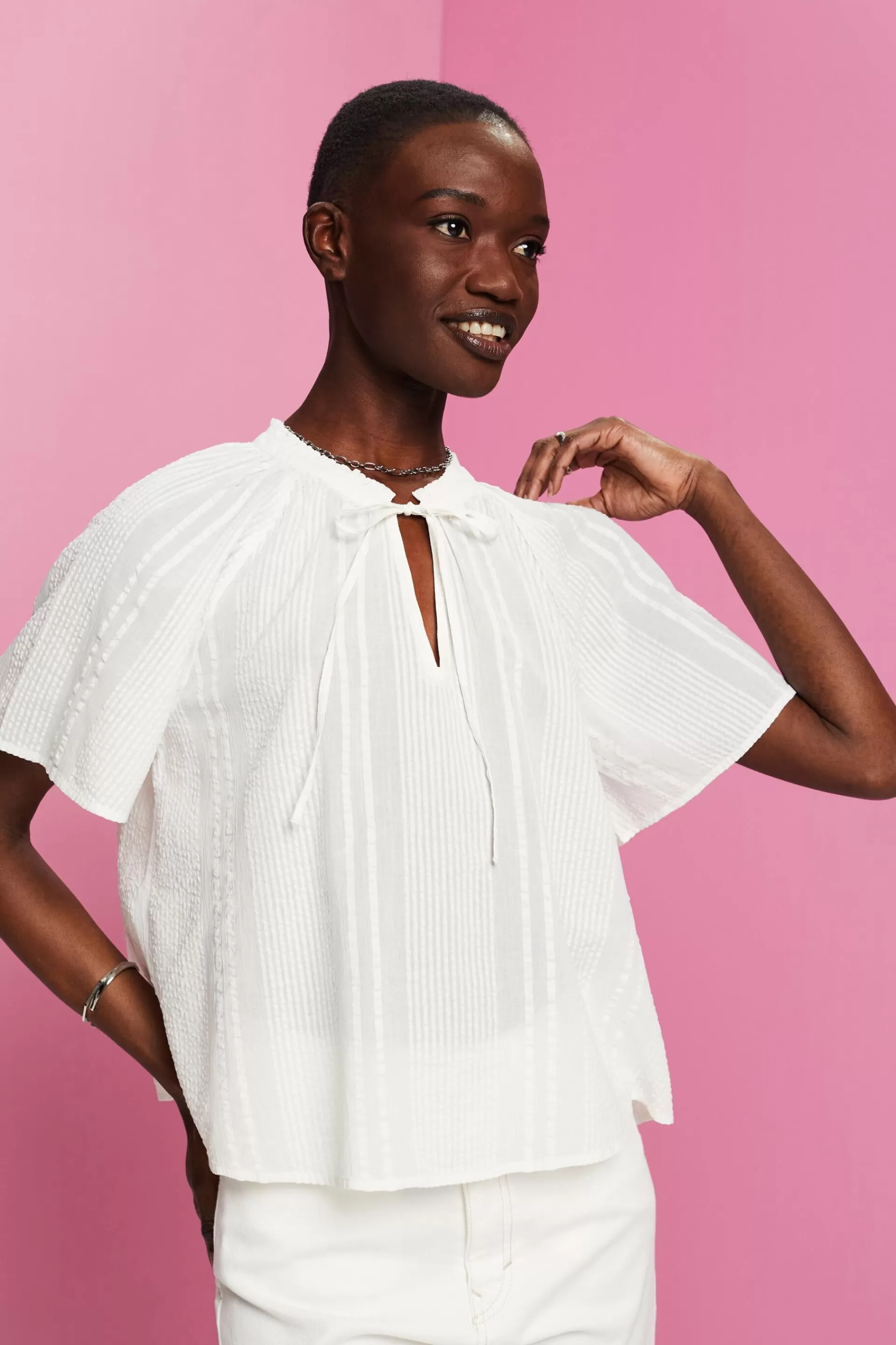 Baumwollbluse-ESPRIT Online