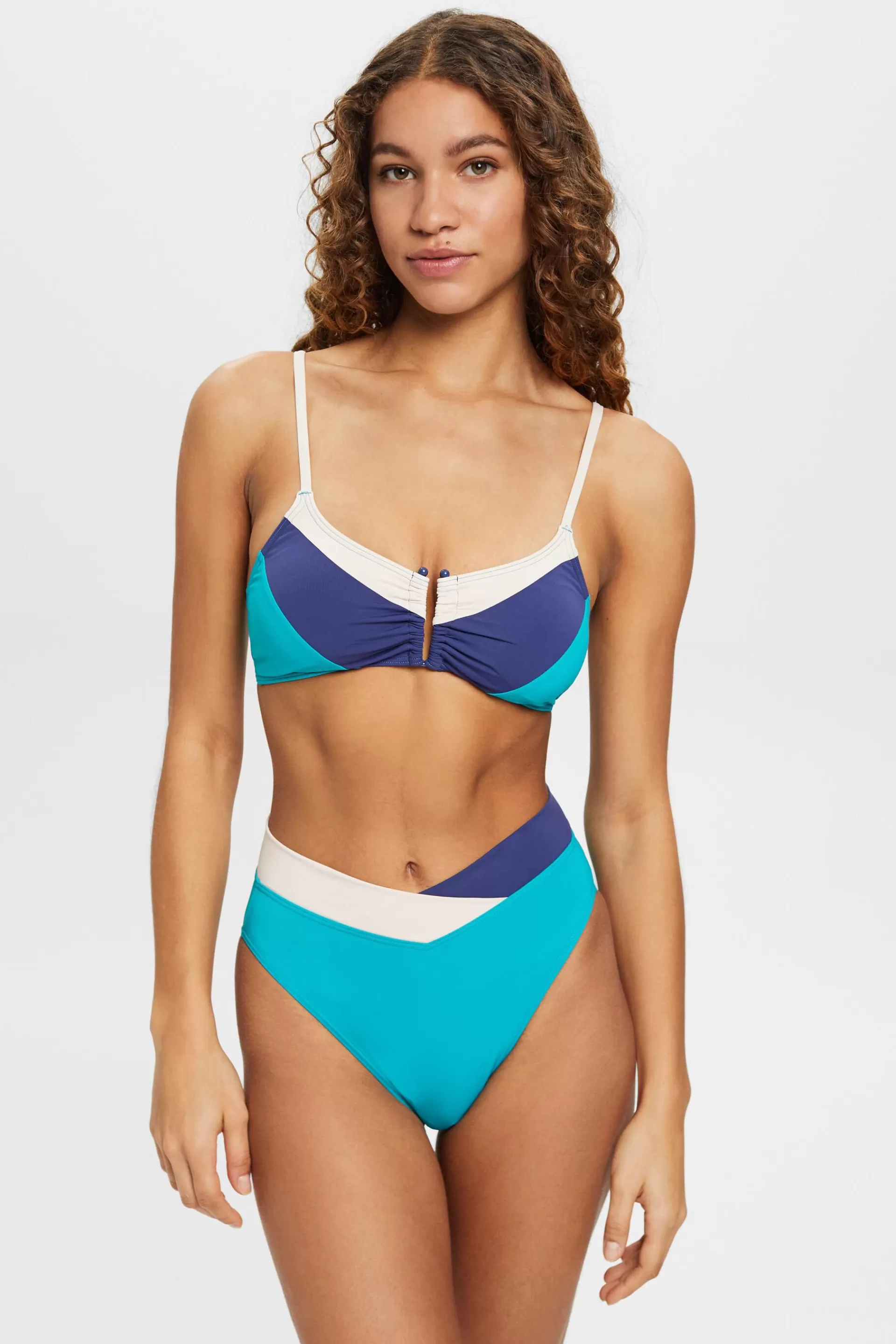Bikinihose im Colour Block-Design-ESPRIT Hot