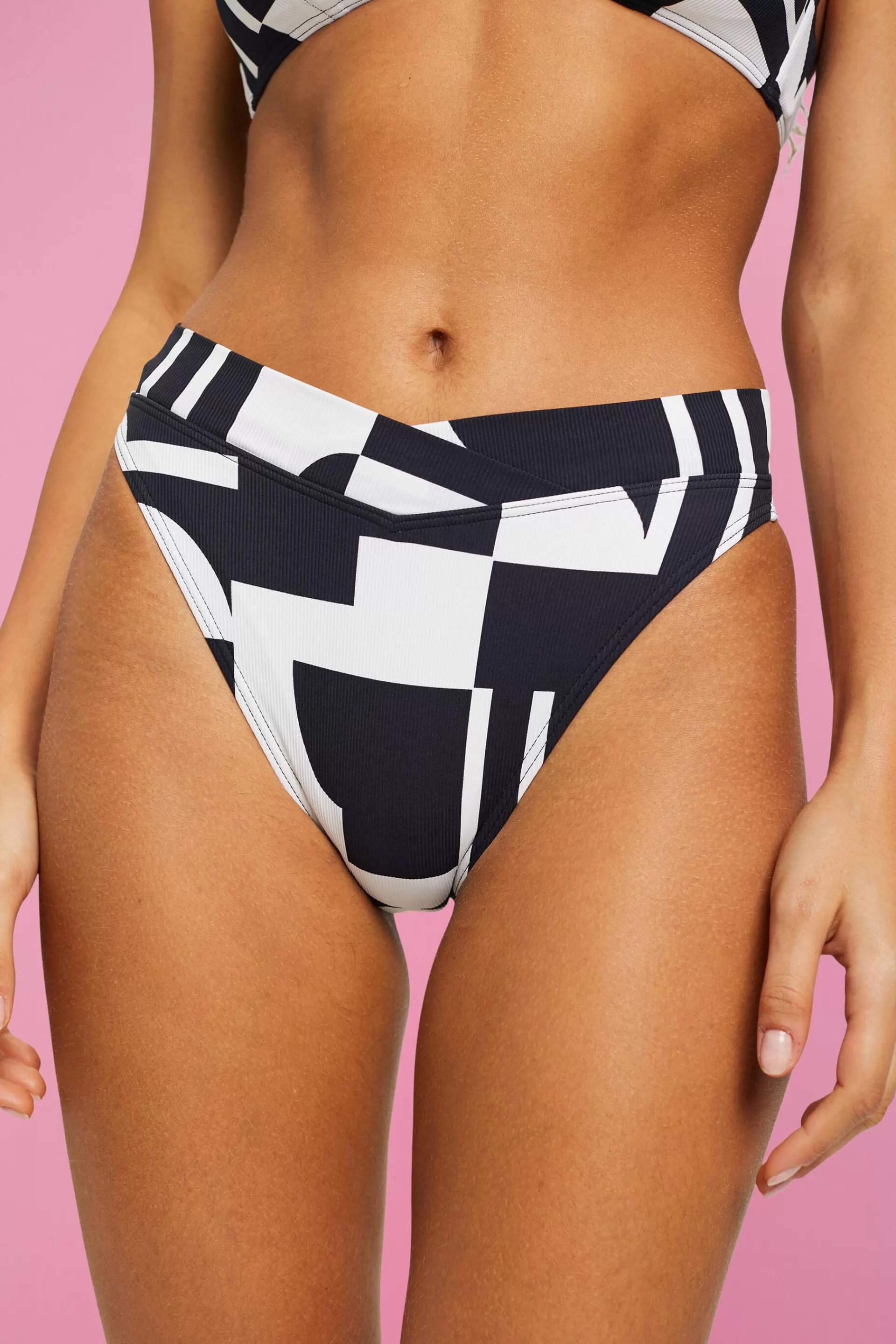 Bikinihose mit Retro-Print-ESPRIT Cheap