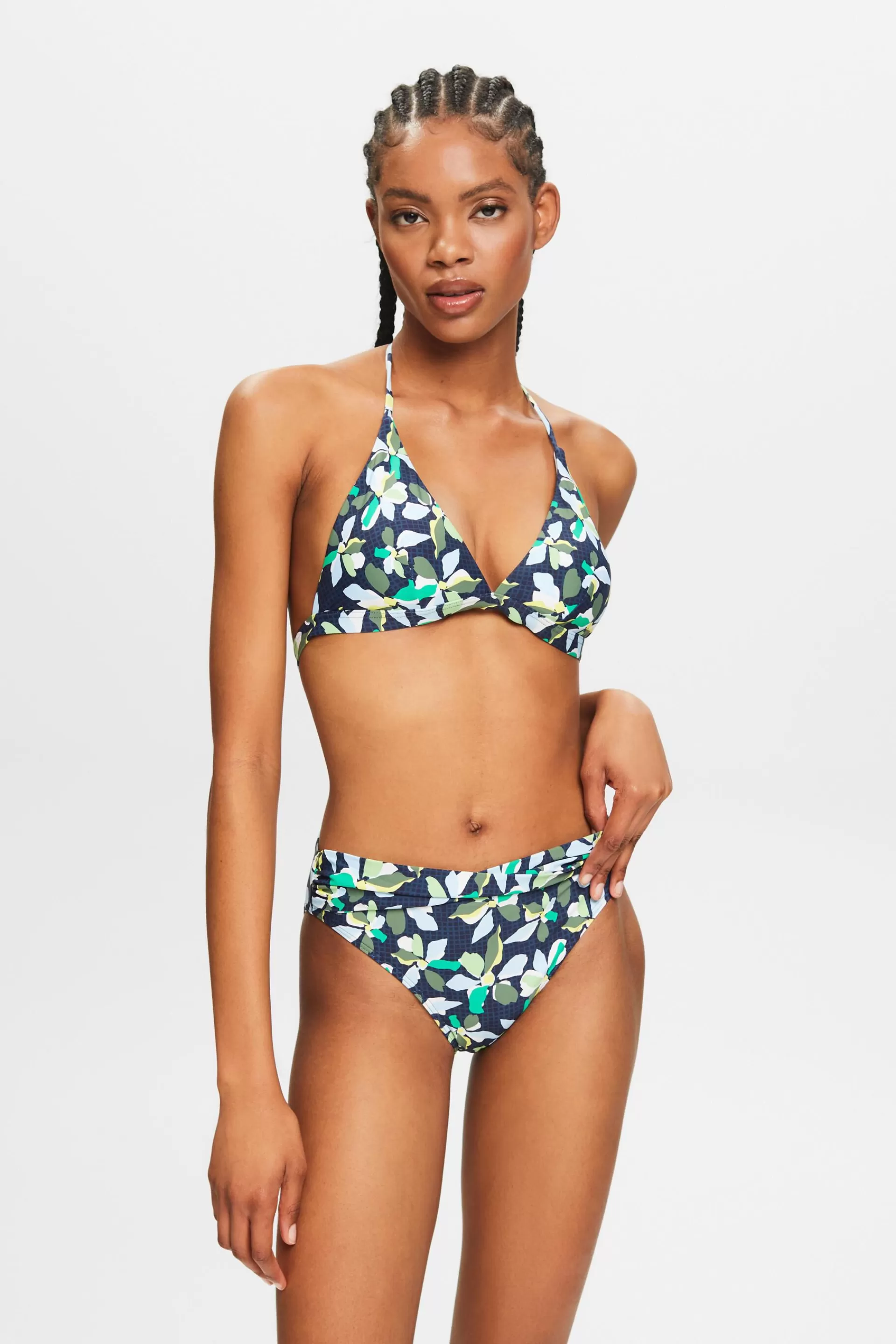 Bikinihose Print und überkreuztem Detail-ESPRIT Sale