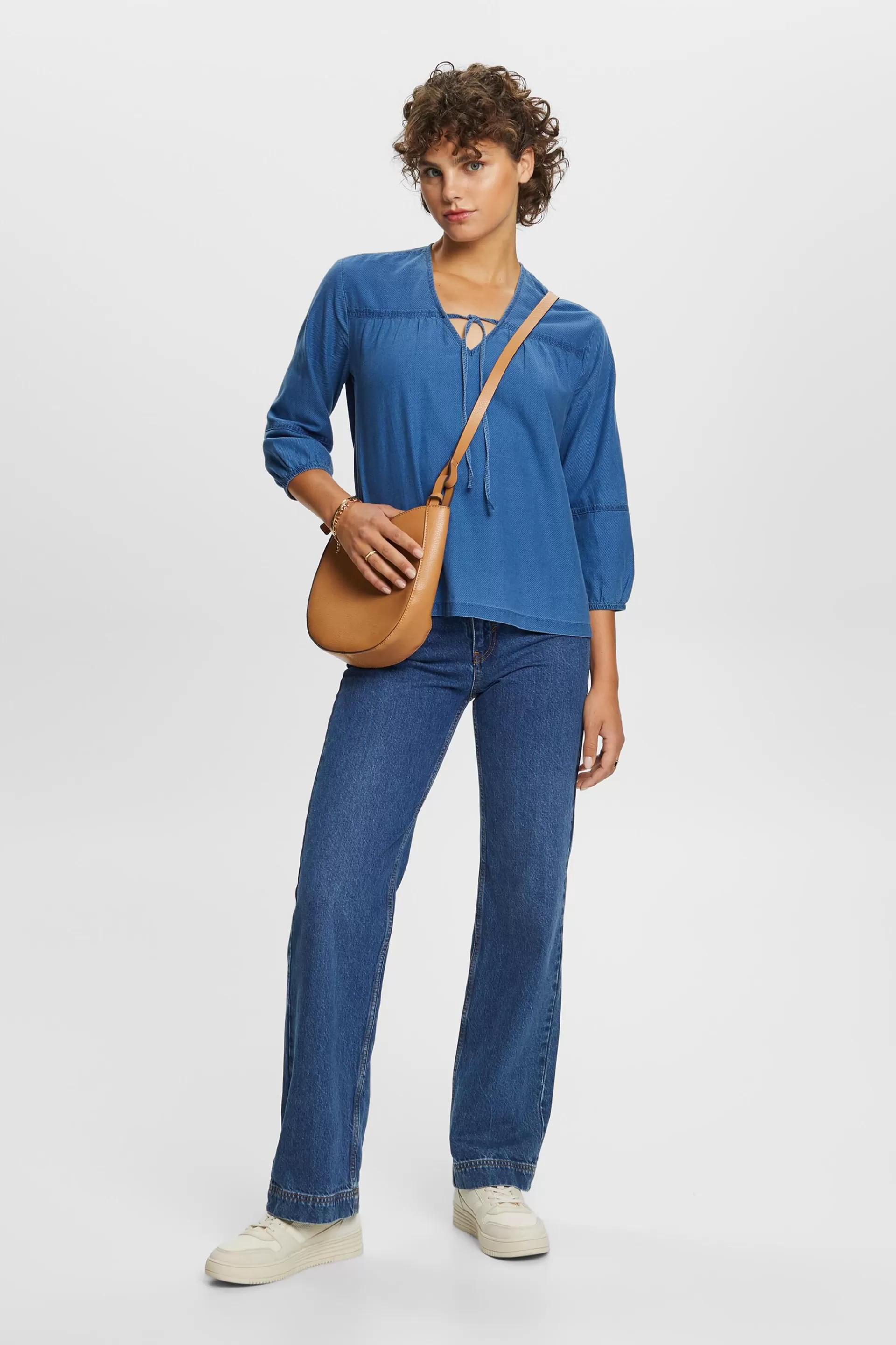 Bluse aus Baumwolltwill-ESPRIT Store