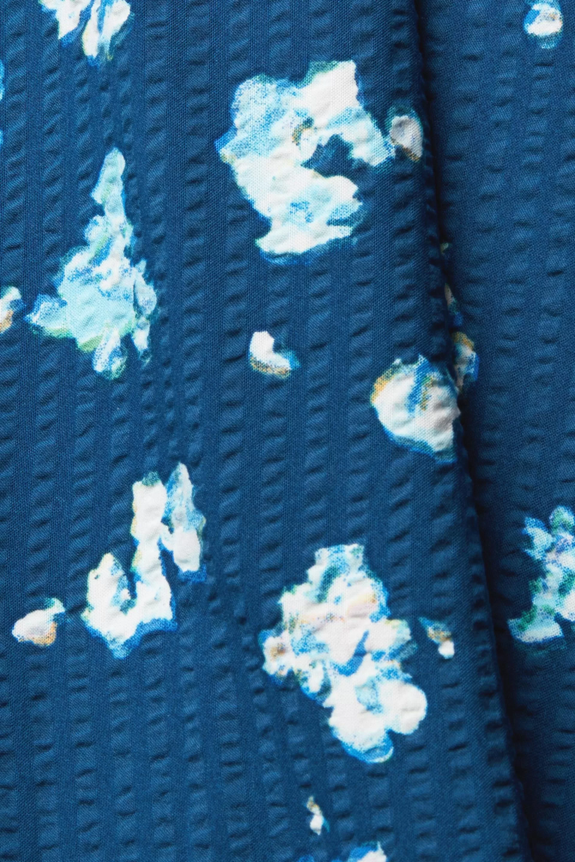 Bluse aus floralem Seersucker-ESPRIT Clearance