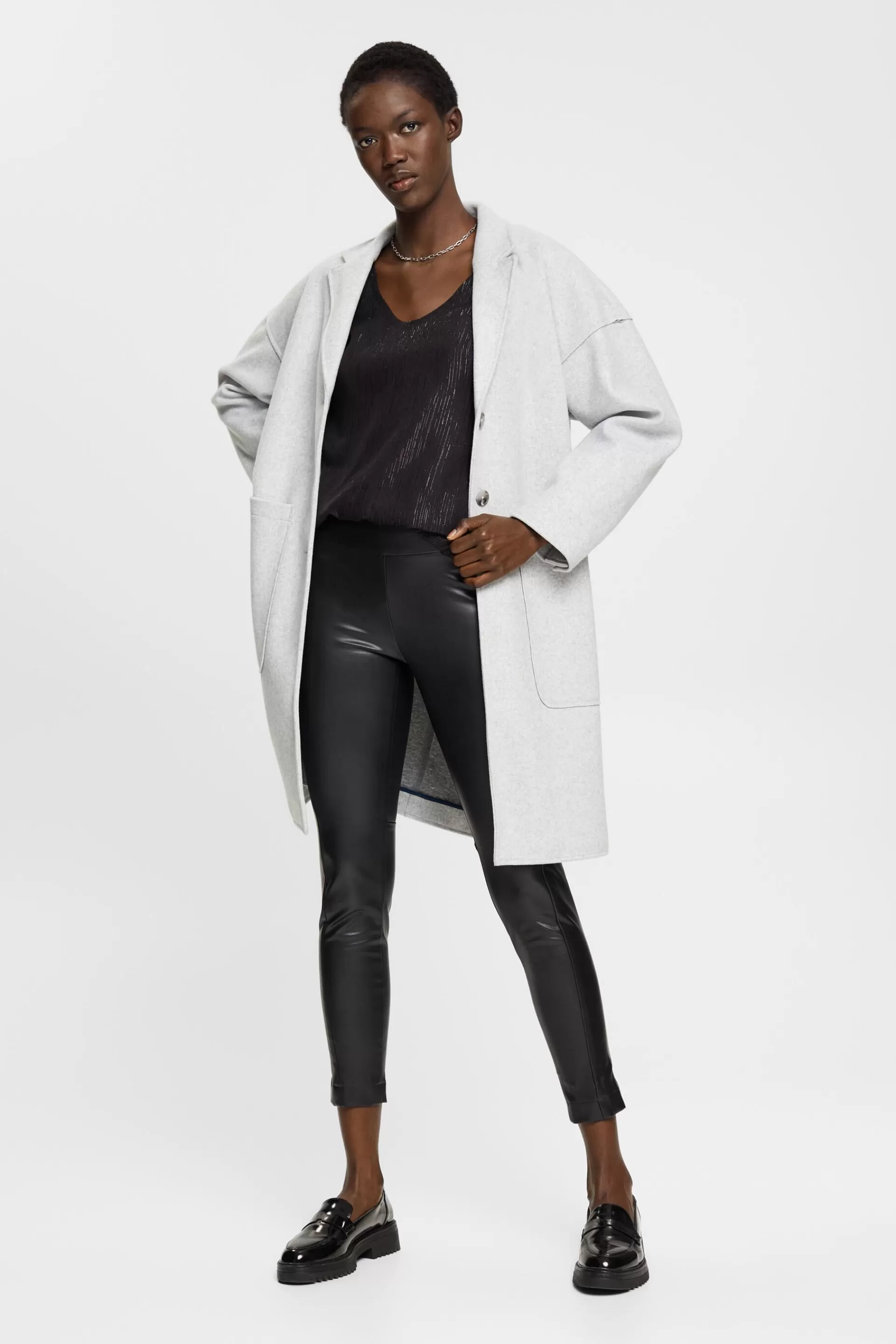 Bluse aus Lamee mit Ballonärmeln-ESPRIT Cheap