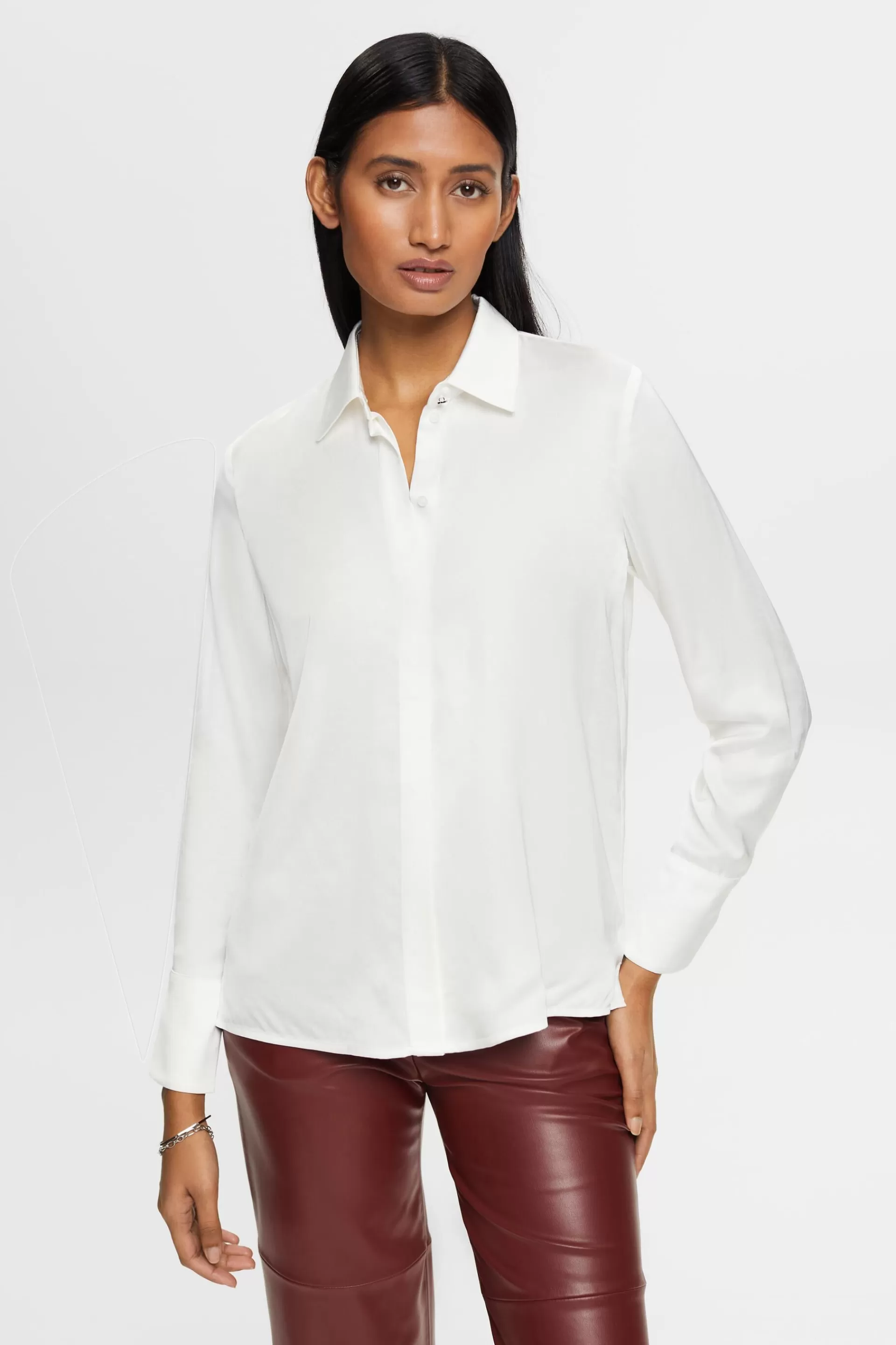 Bluse in Satinoptik-ESPRIT Fashion
