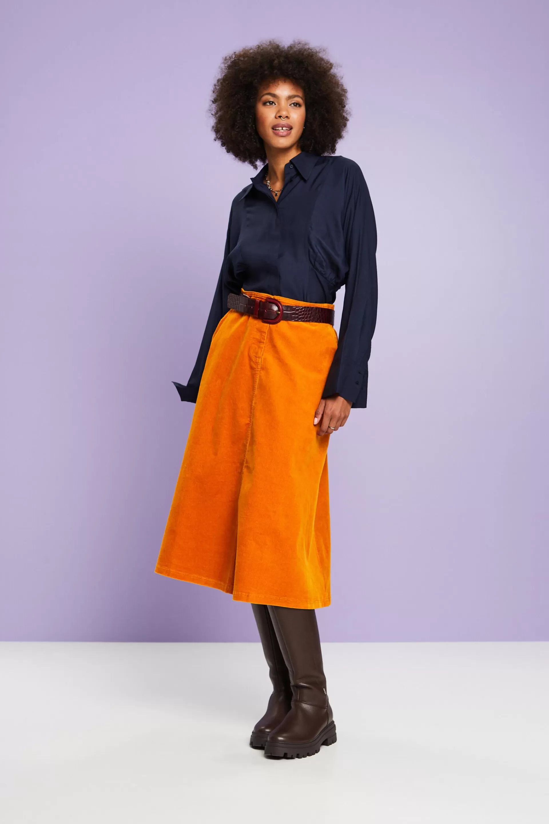 Bluse mit Fledermausärmeln, LENZING™ ECOVERO™-ESPRIT Store