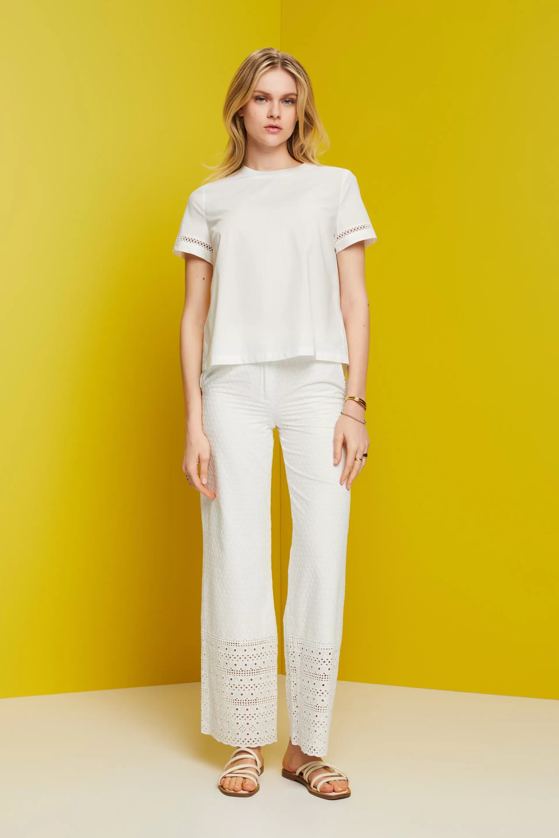 Bluse mit offener Rückseite, TENCEL™-ESPRIT Hot