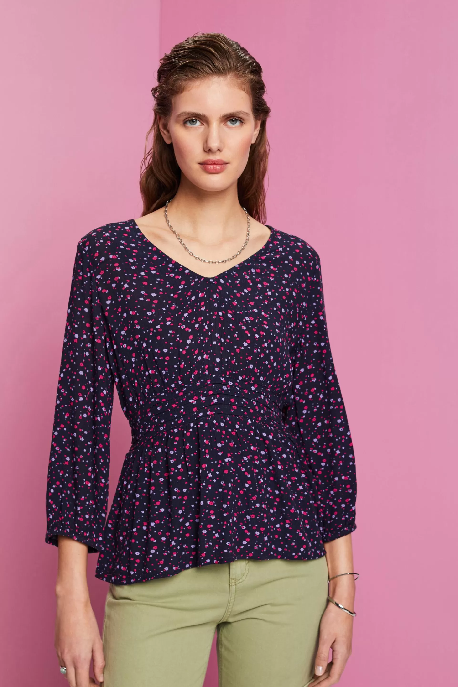 Bluse mit Schößchen-ESPRIT Discount