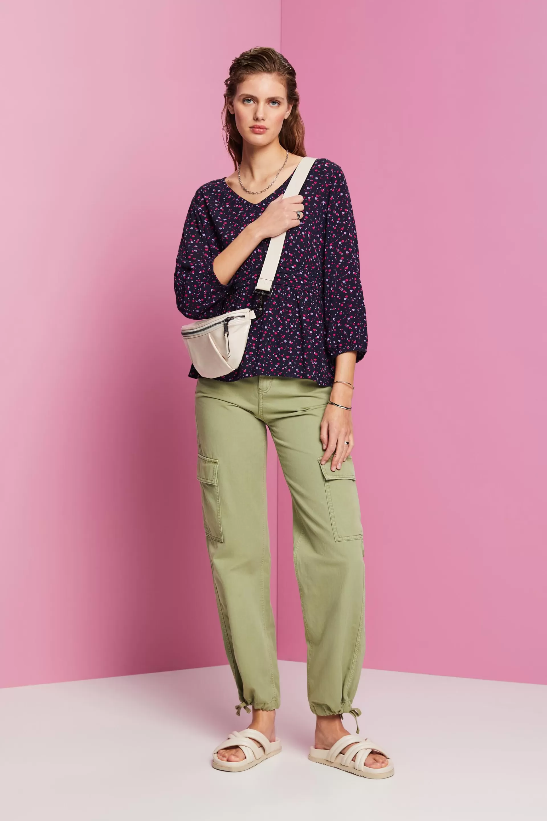 Bluse mit Schößchen-ESPRIT Discount