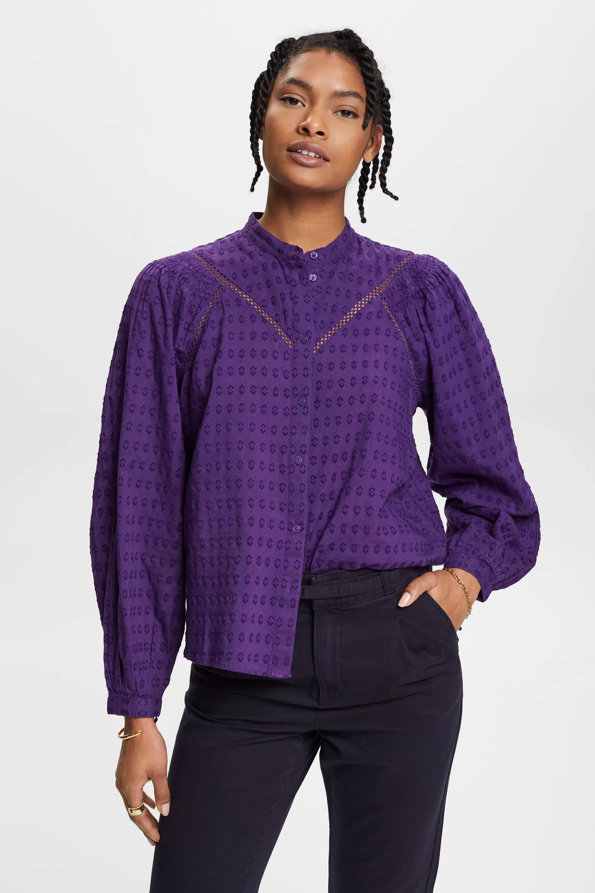Bluse mit Stickerei-ESPRIT New