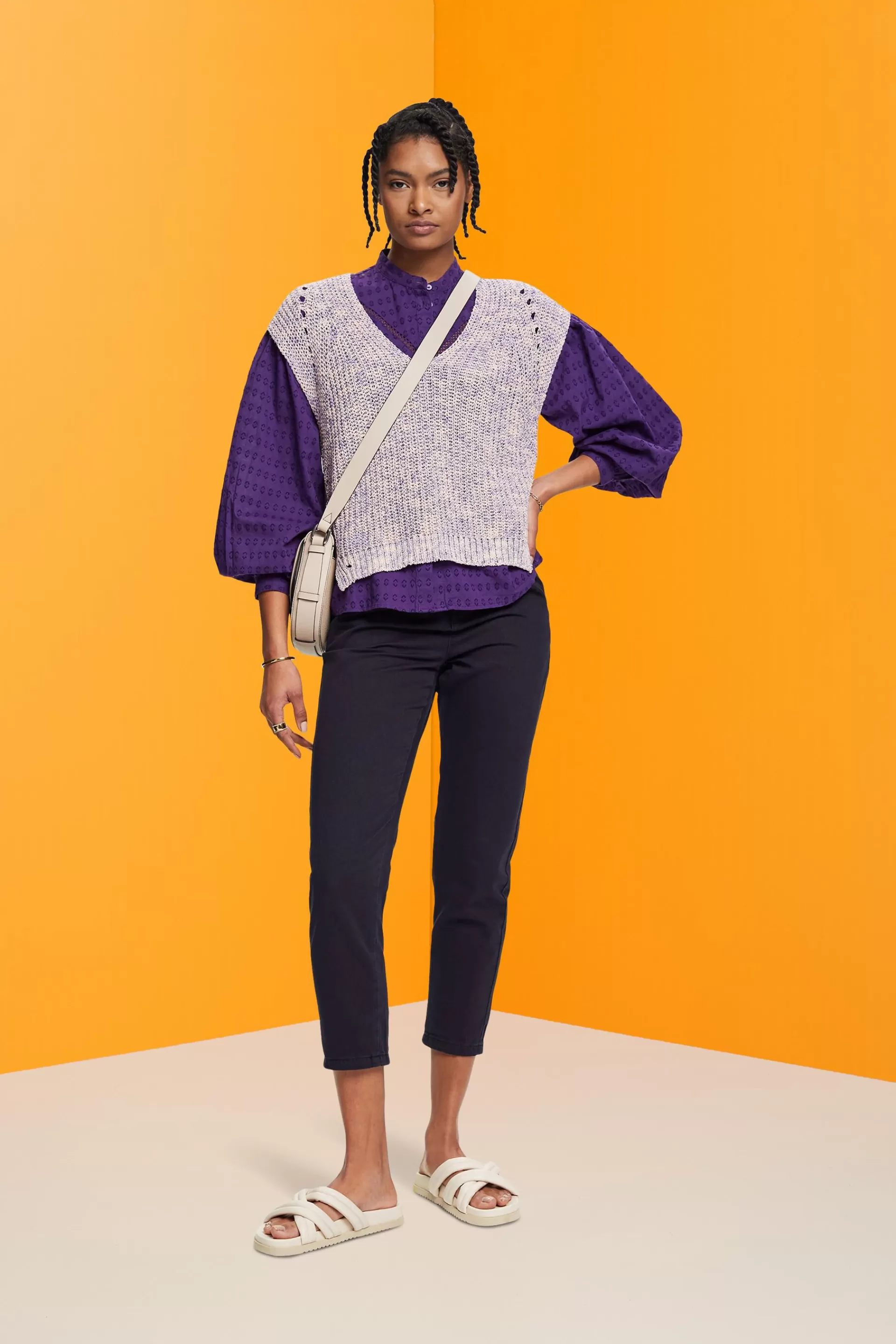 Bluse mit Stickerei-ESPRIT New