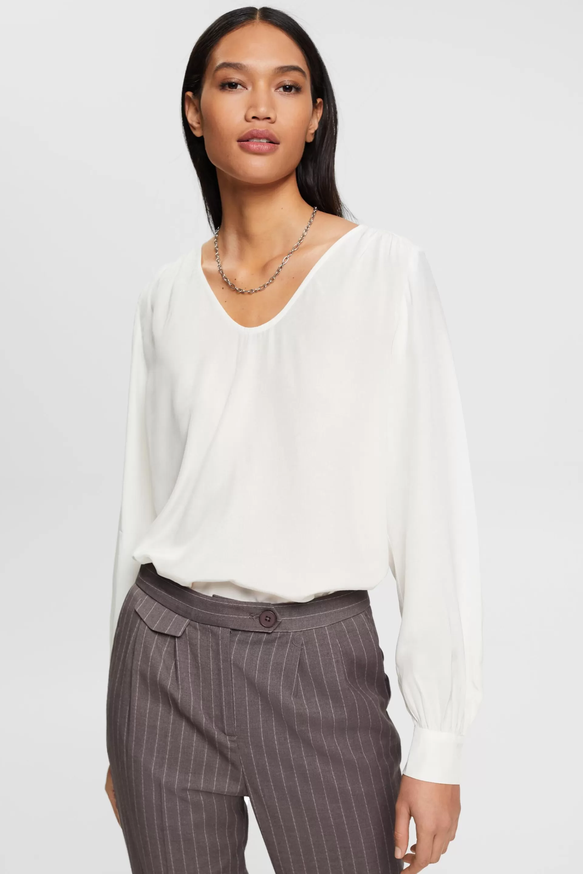 Bluse mit U-Boot-Ausschnitt-ESPRIT Flash Sale