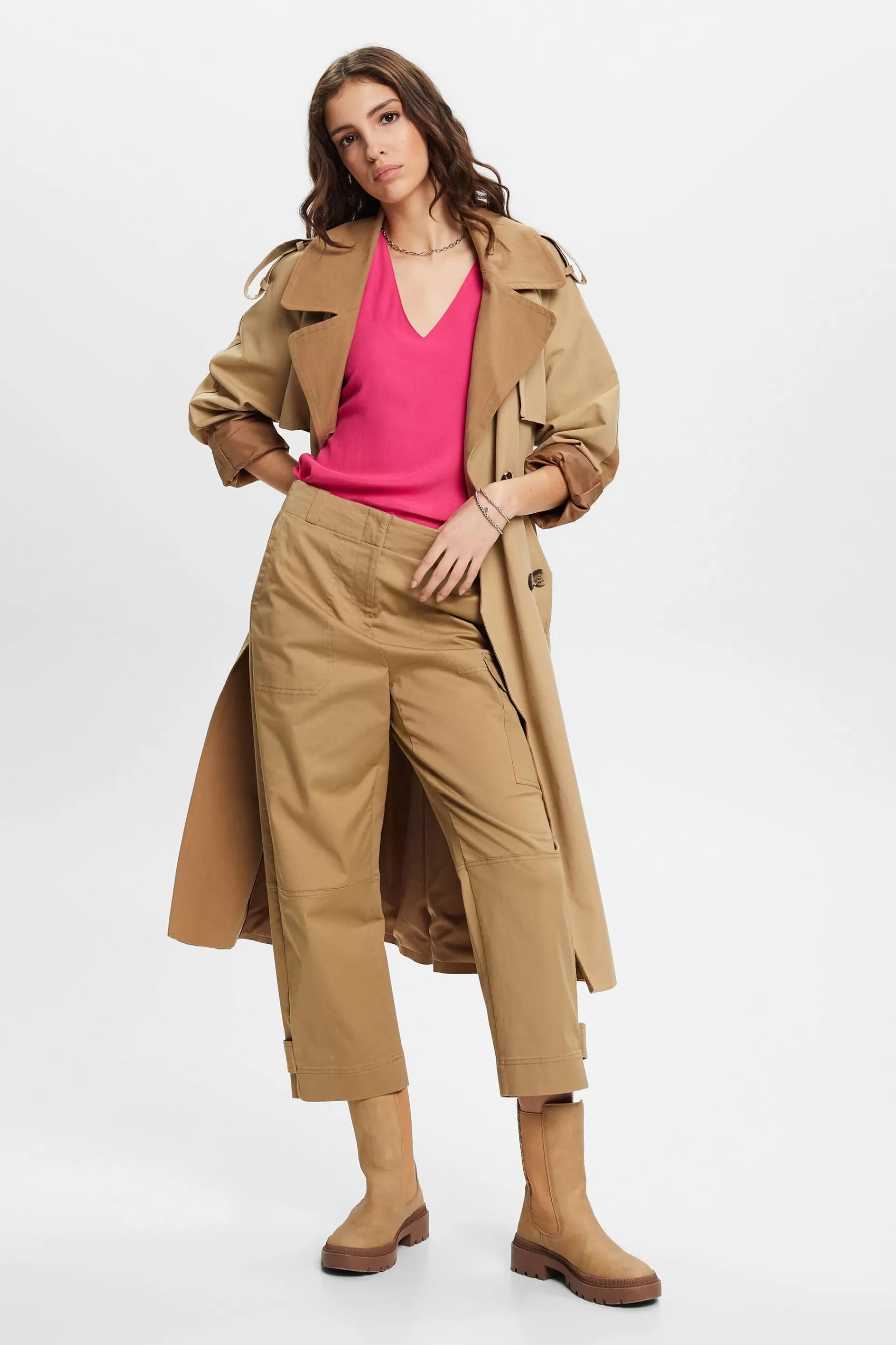 Bluse mit V-Ausschnitt-ESPRIT Fashion