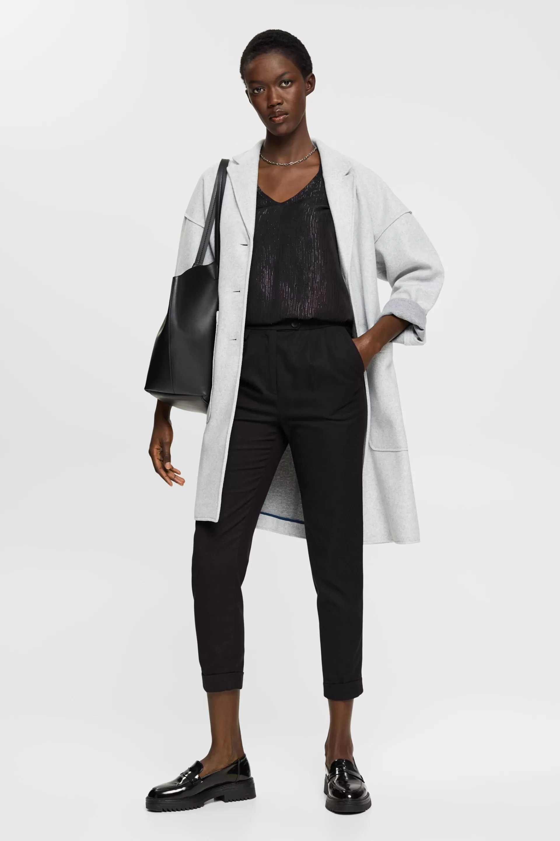 Bluse mit V-Ausschnitt-ESPRIT Shop