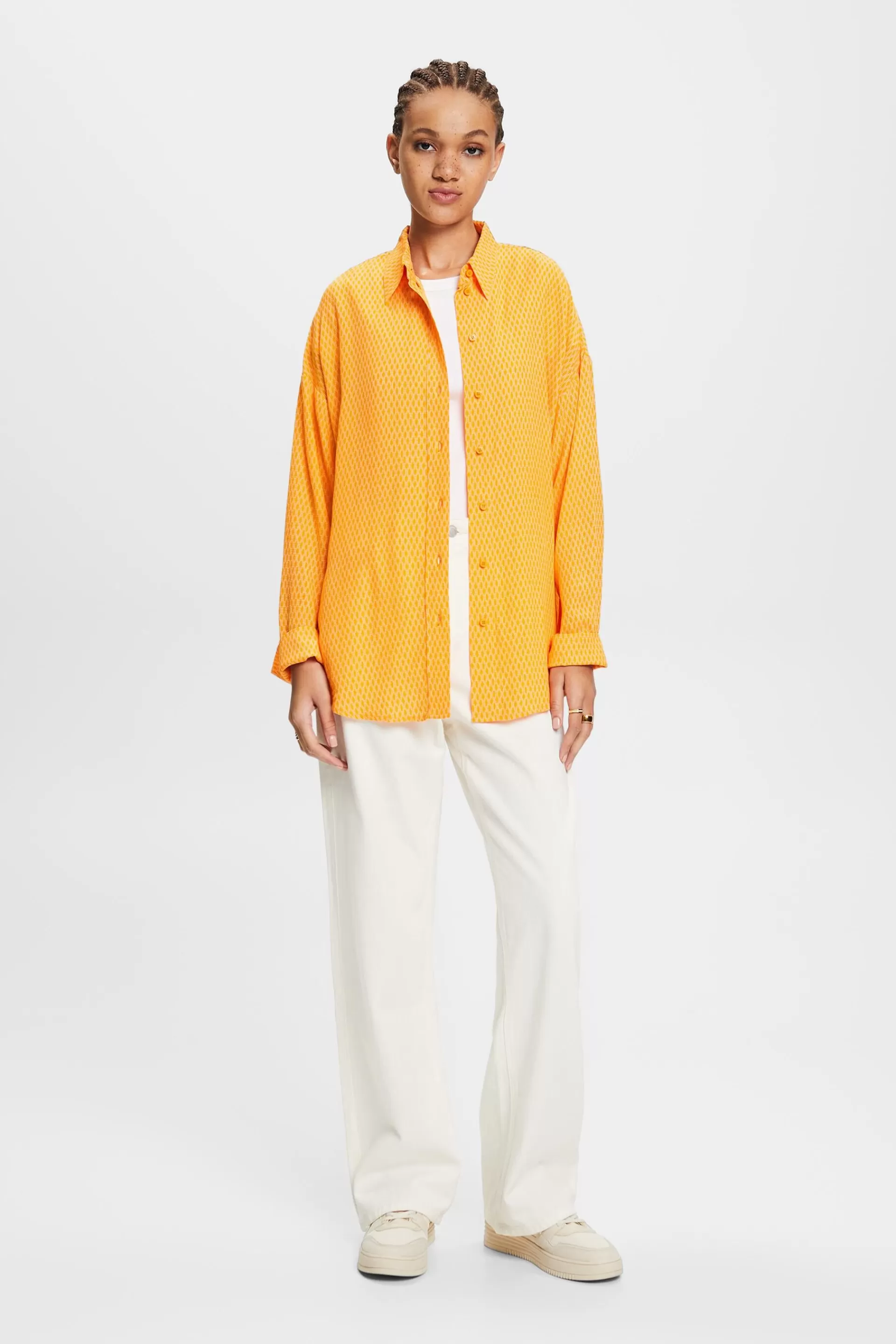 Button-Down-Hemd mit Print-ESPRIT Outlet