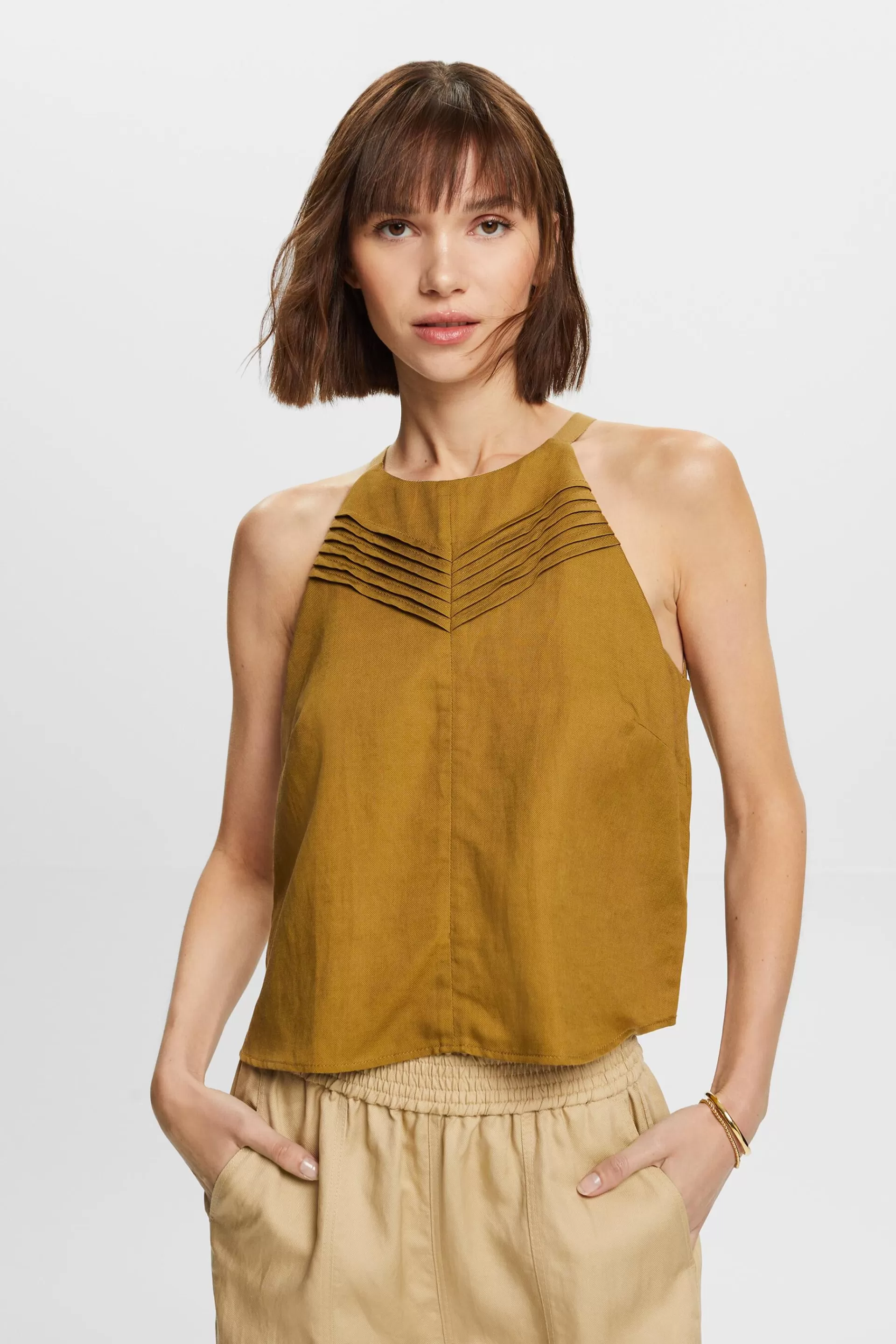 Camisole, Leinenmix-ESPRIT Cheap