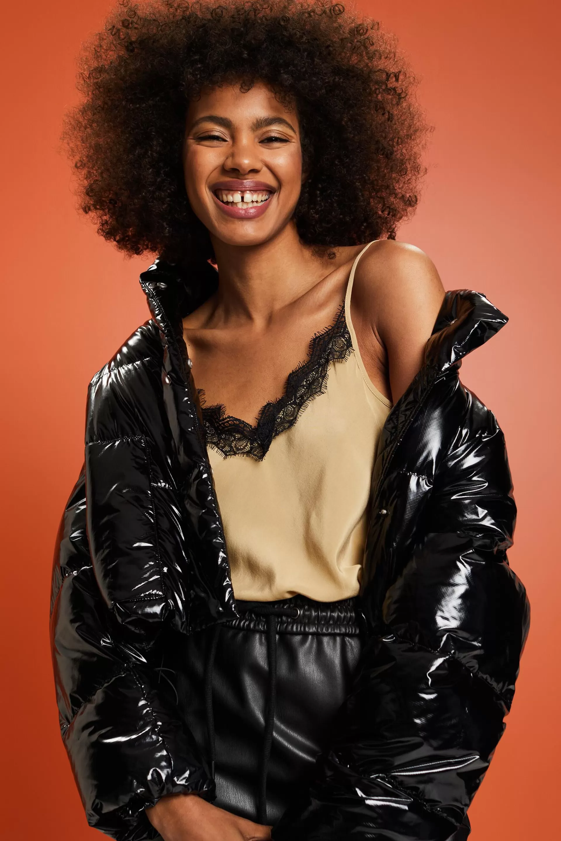 Camisole mit Spitze-ESPRIT New