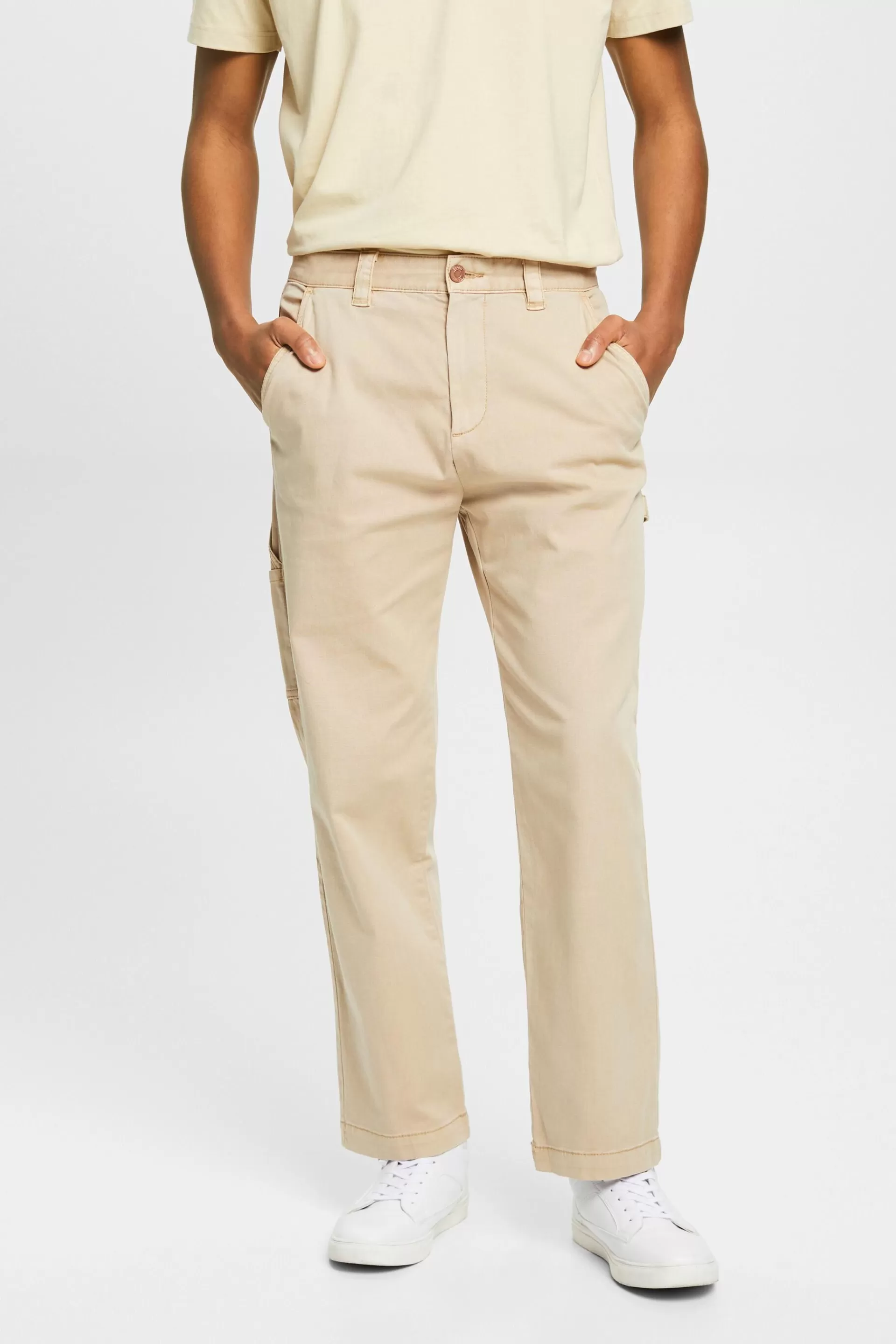 Cargohose im Vintage Straight Fit-ESPRIT Hot
