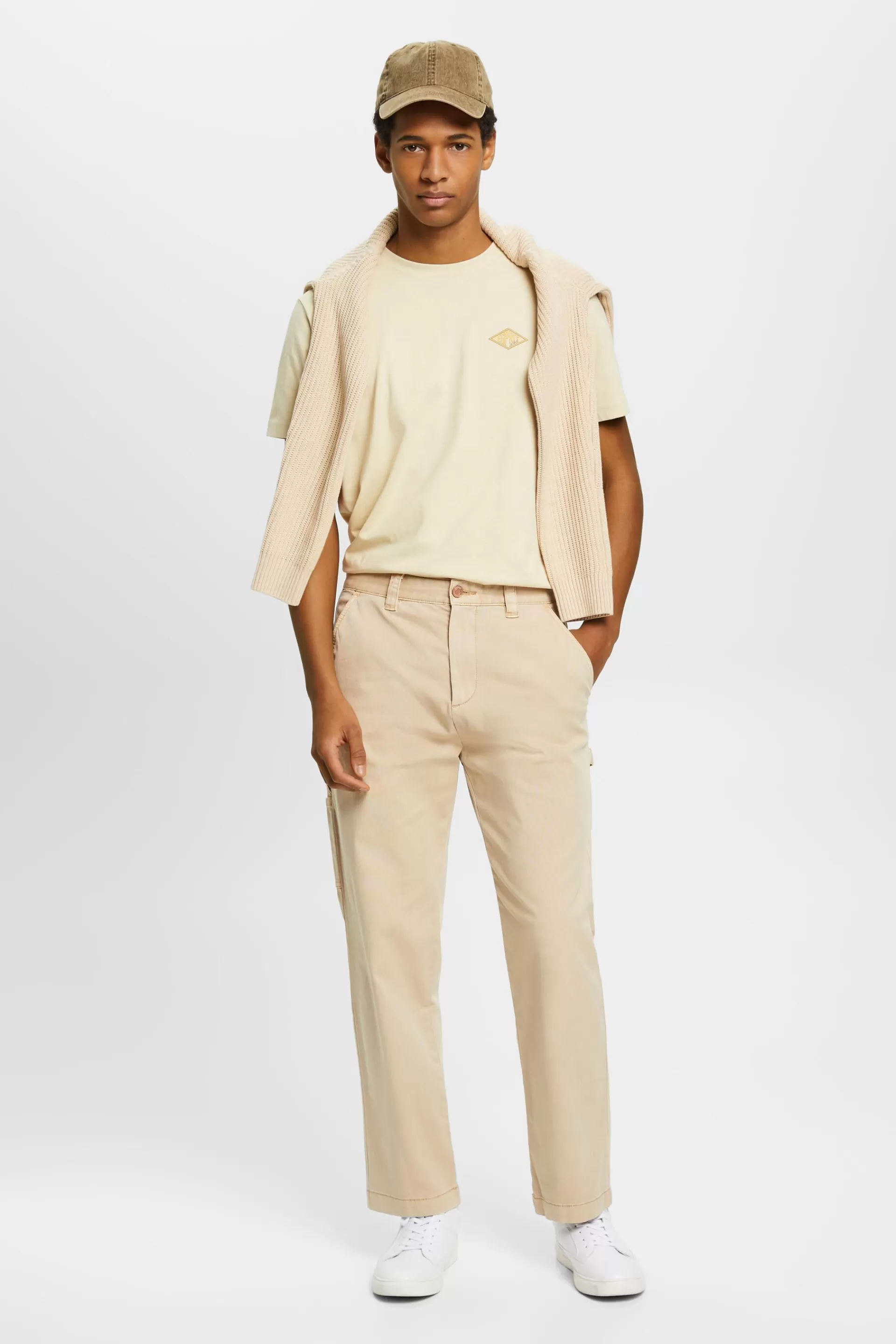 Cargohose im Vintage Straight Fit-ESPRIT Hot