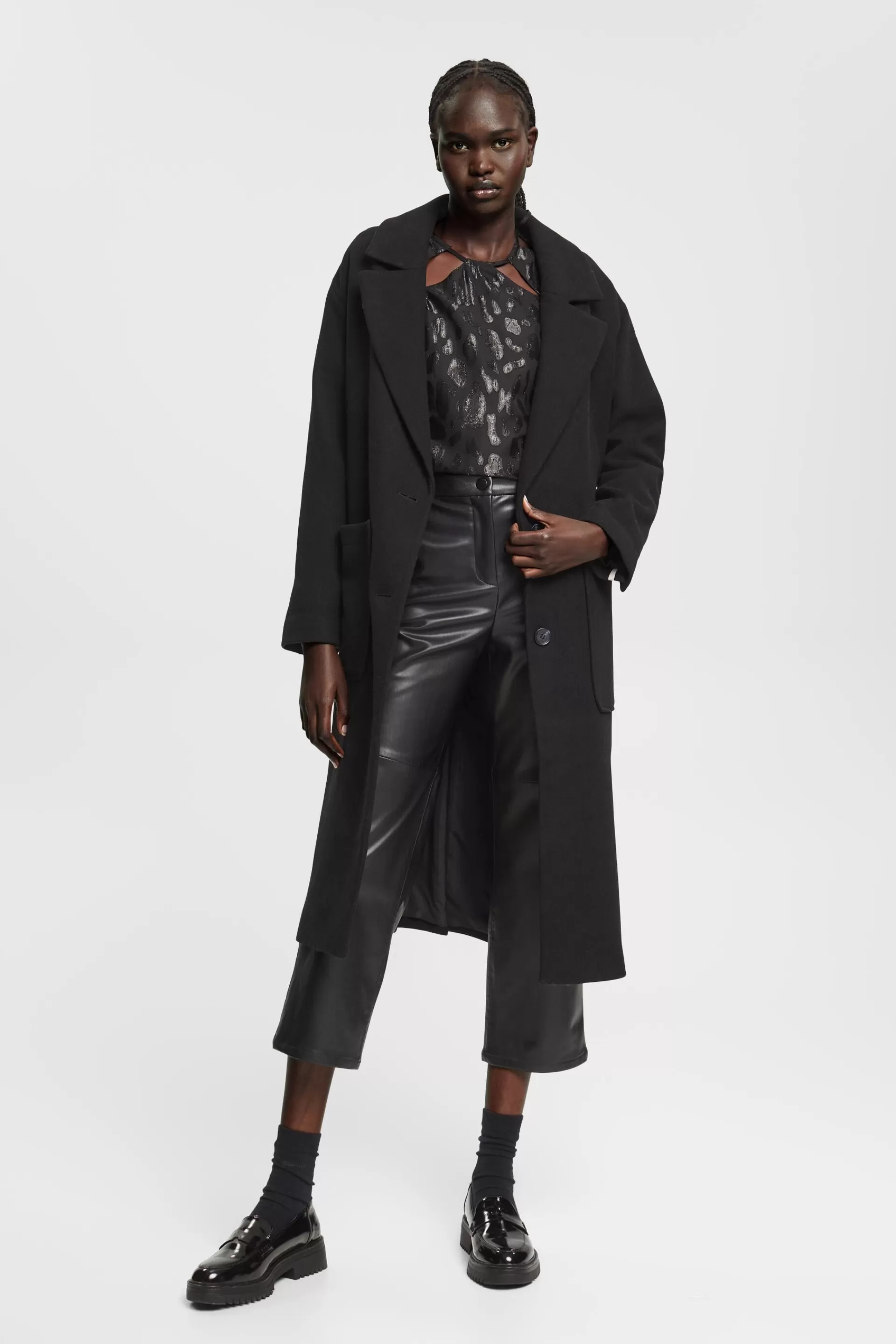 Chiffonbluse mit Muster-ESPRIT Fashion