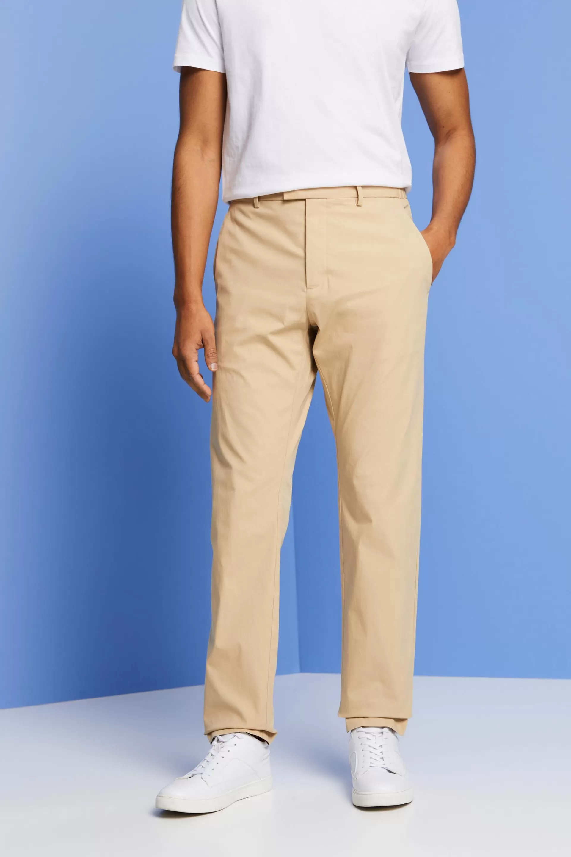 Chino aus Popeline-ESPRIT Store