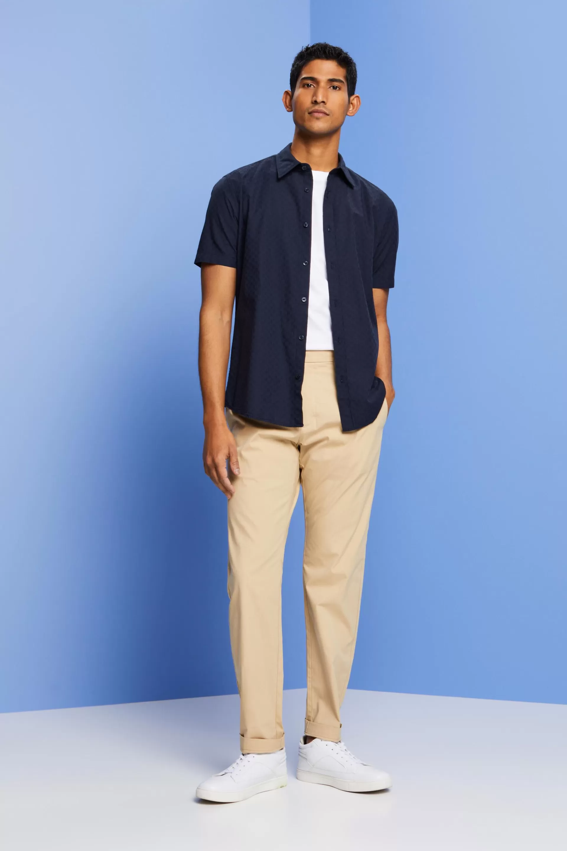 Chino aus Popeline-ESPRIT Store