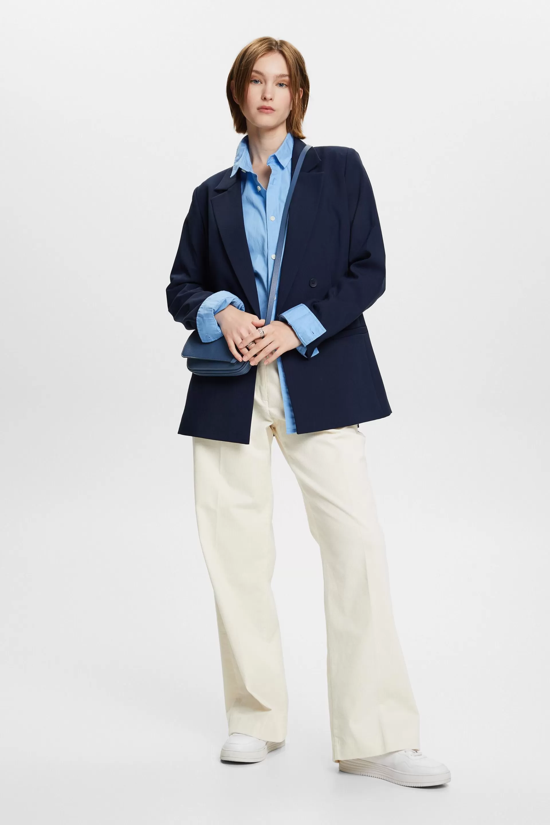 Cordhose mit weiter Passform und mittlerer Bundhöhe-ESPRIT Best