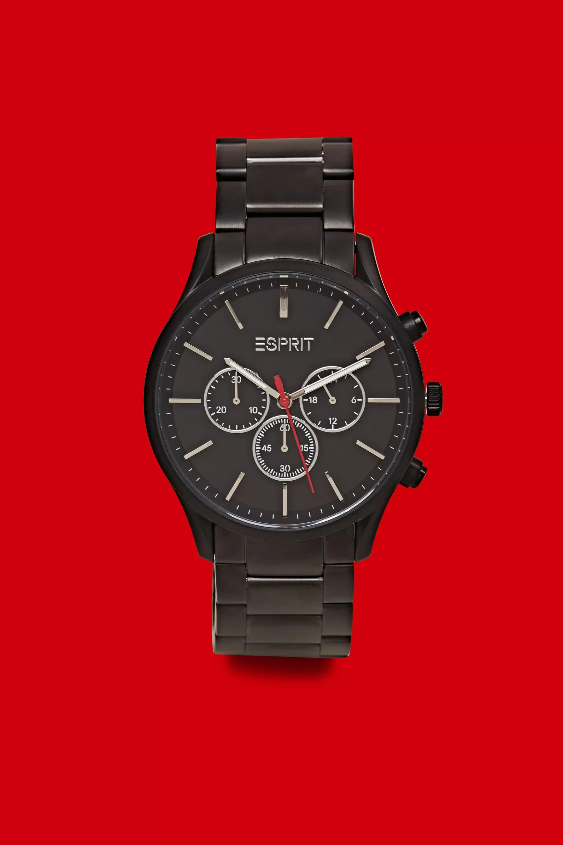 Edelstahl-Chronograph mit Gliederarmband-ESPRIT New