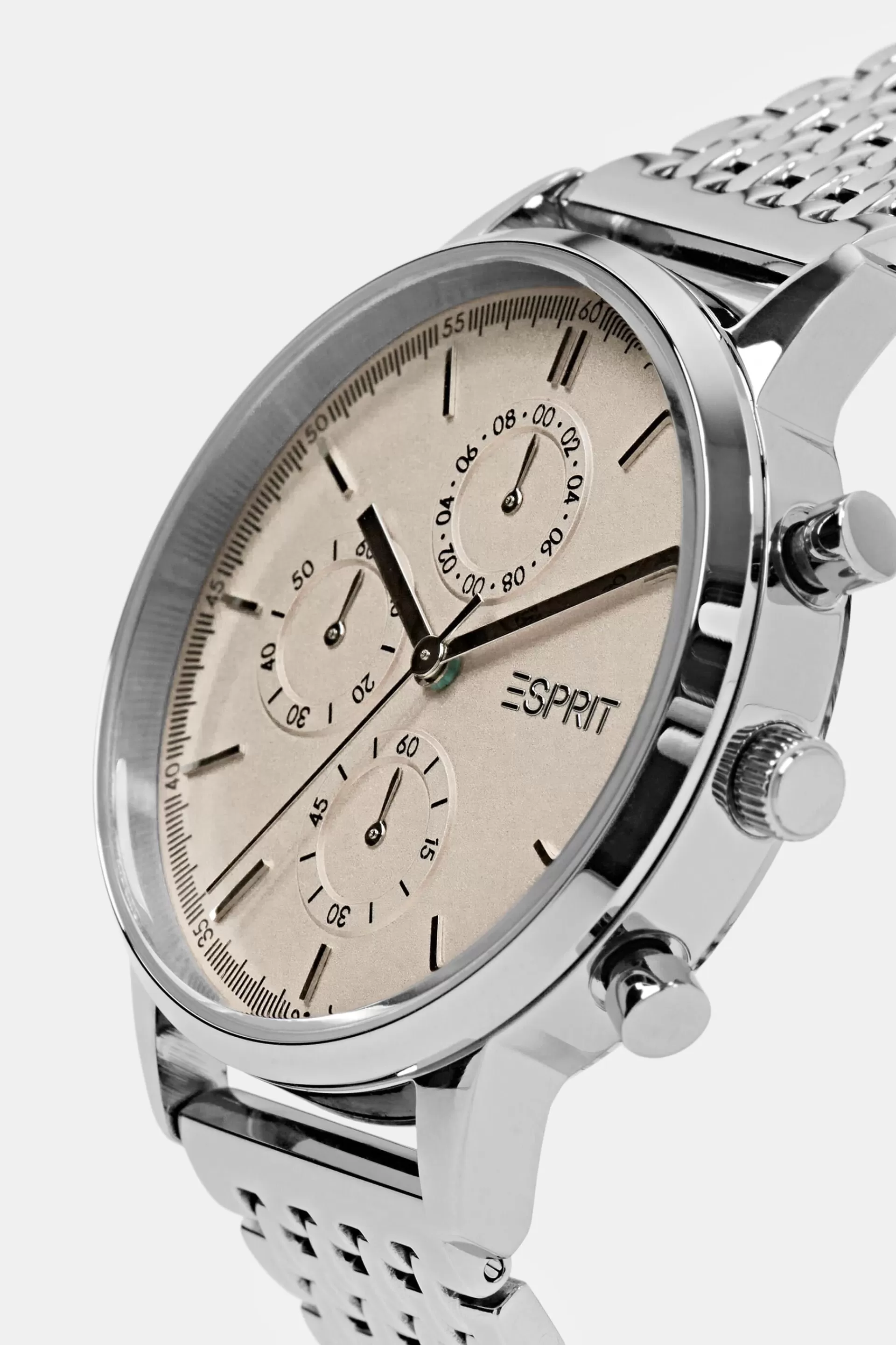 Edelstahl-Chronograph mit Gliederarmband-ESPRIT Best Sale