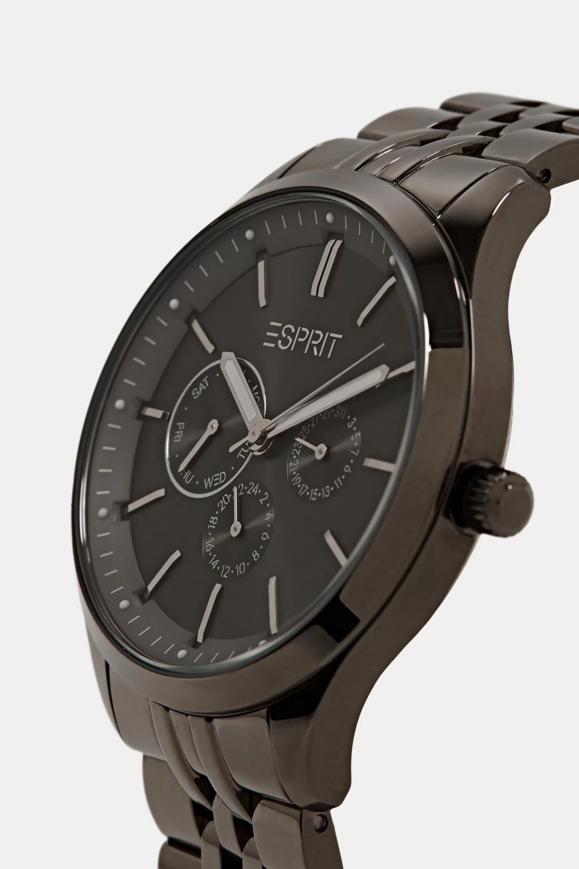 Edelstahl-Uhr mit Gliederarmband-ESPRIT Clearance
