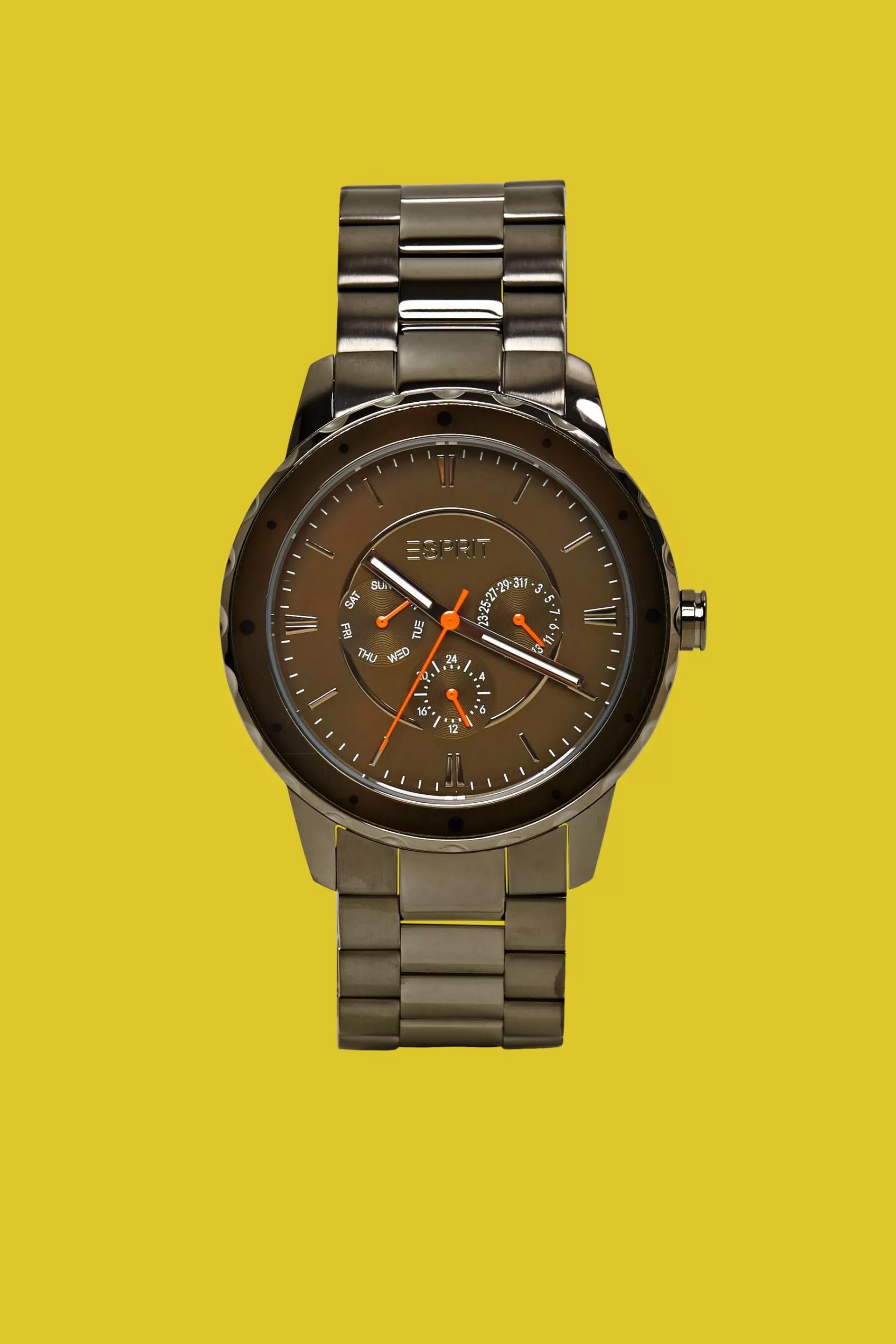 Edelstahl-Uhr mit Gliederarmband-ESPRIT Outlet