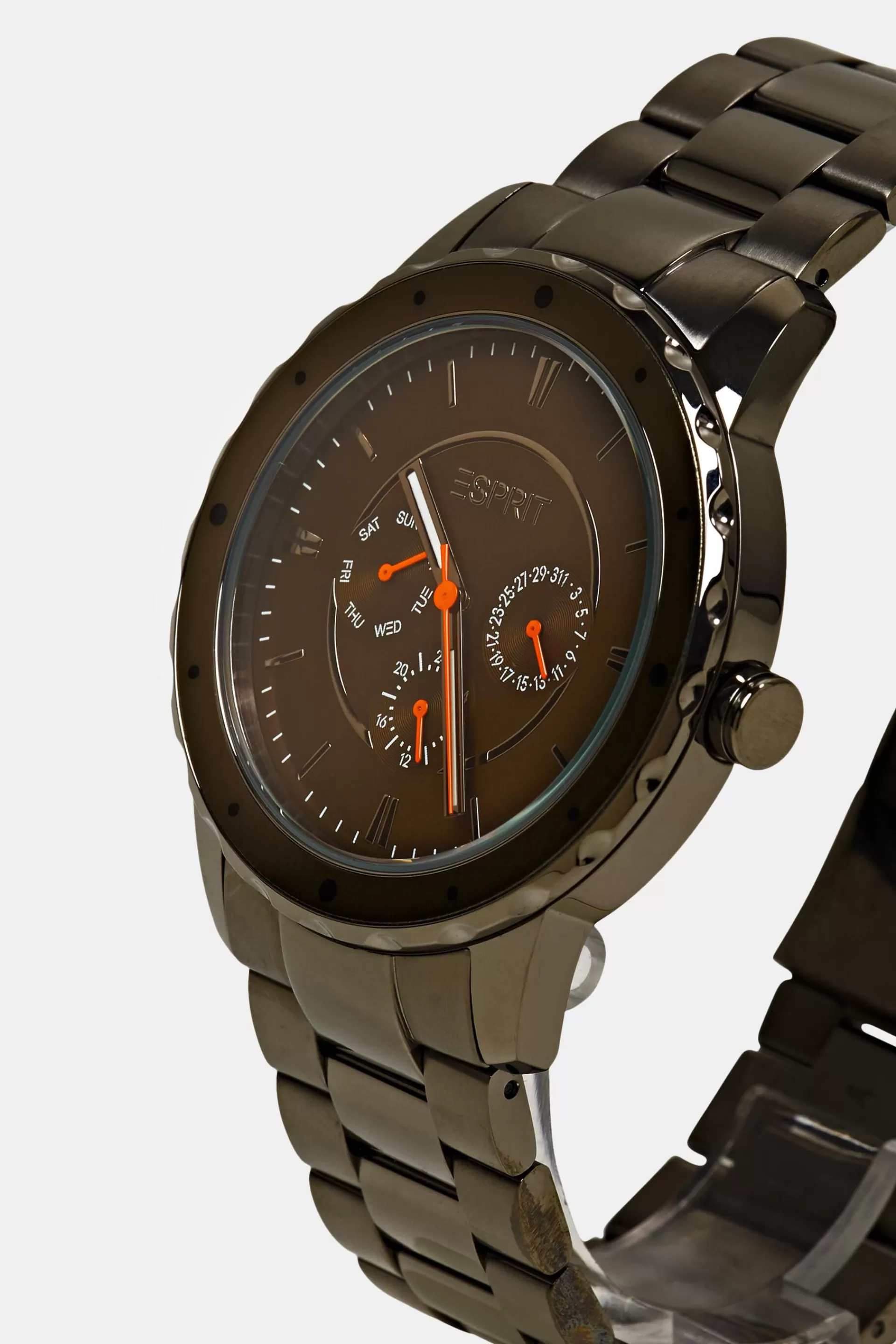 Edelstahl-Uhr mit Gliederarmband-ESPRIT Outlet