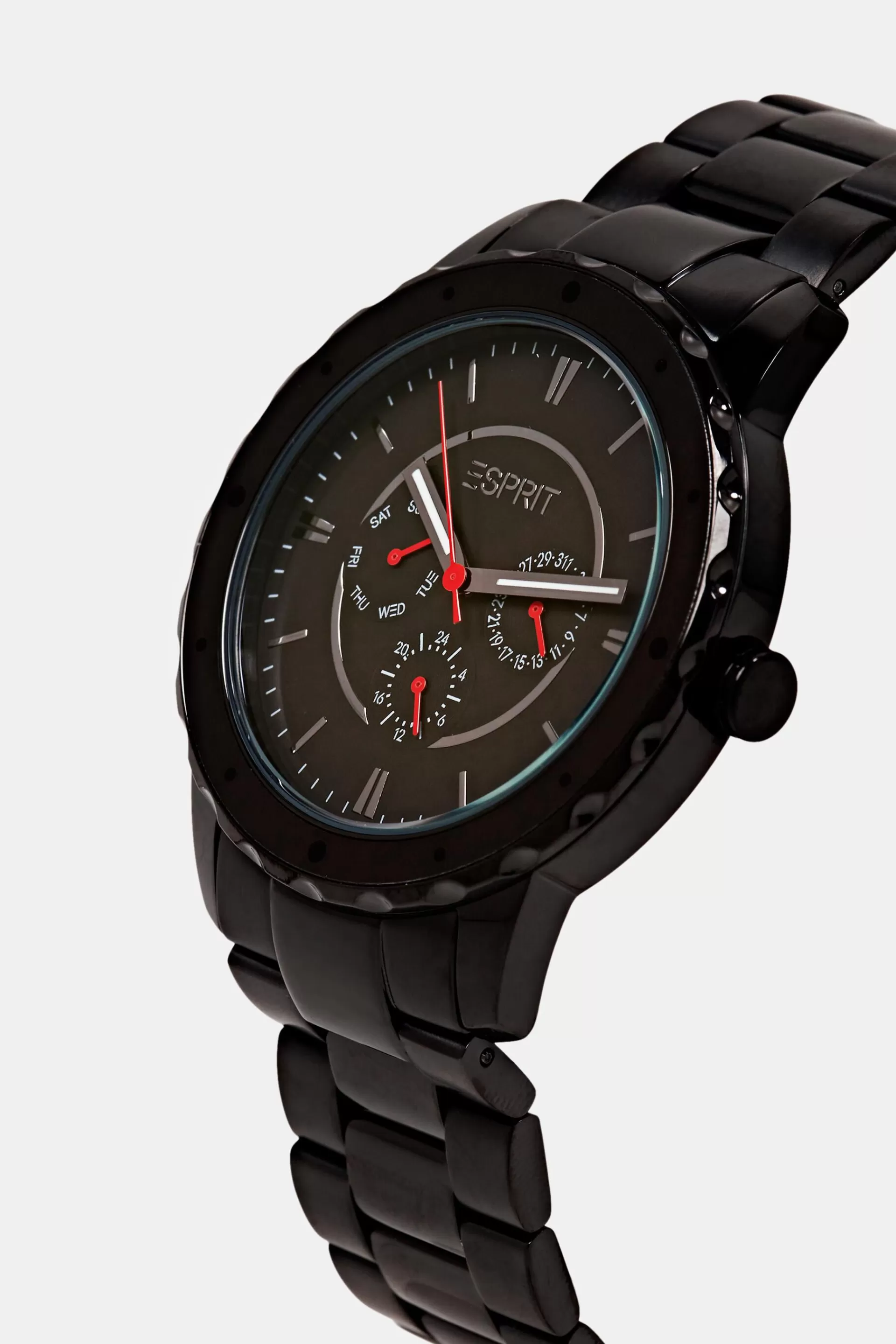 Edelstahl-Uhr mit Gliederarmband-ESPRIT Outlet