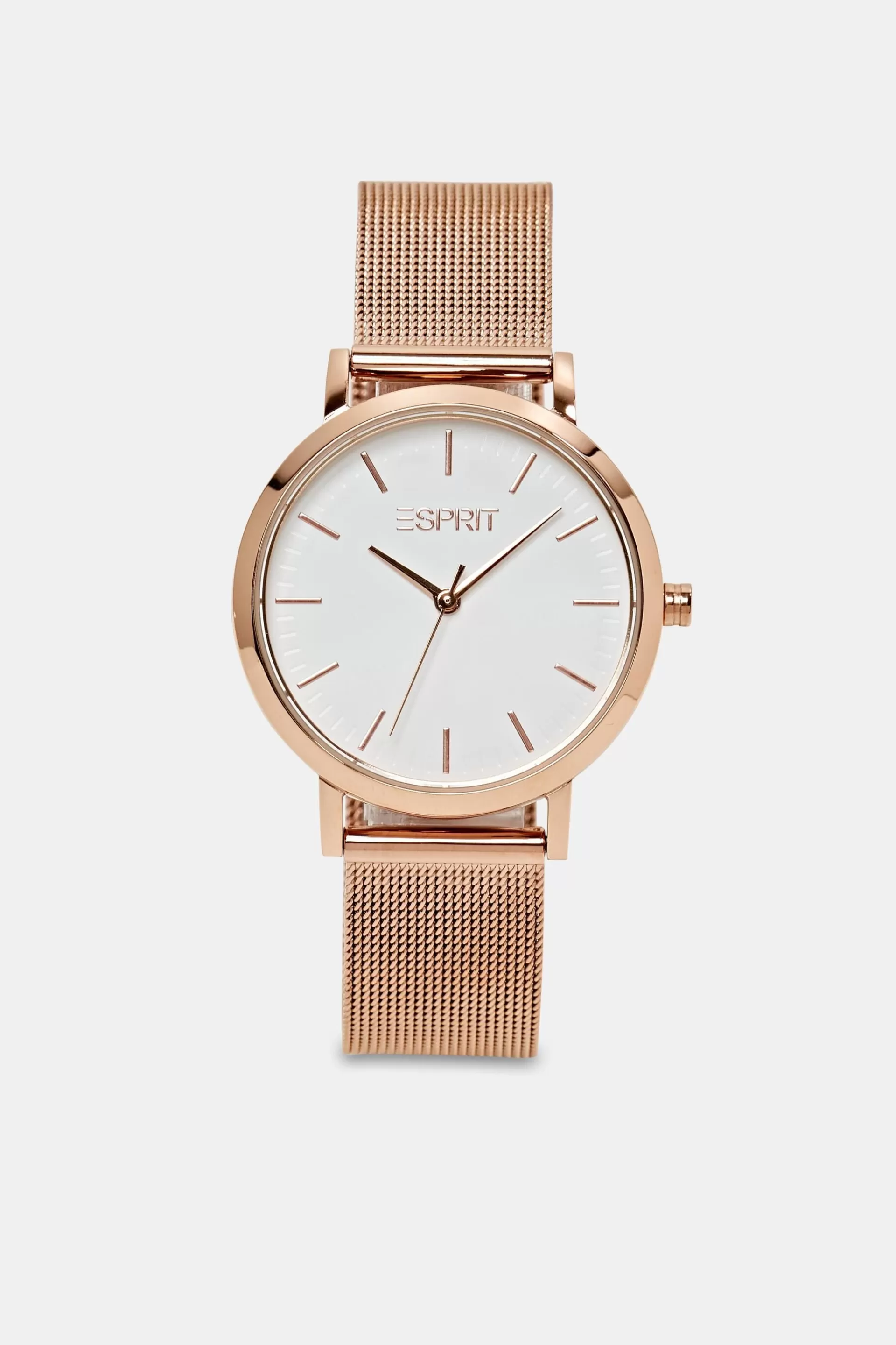 Edelstahl-Uhr mit Mesh-Armband-ESPRIT Flash Sale