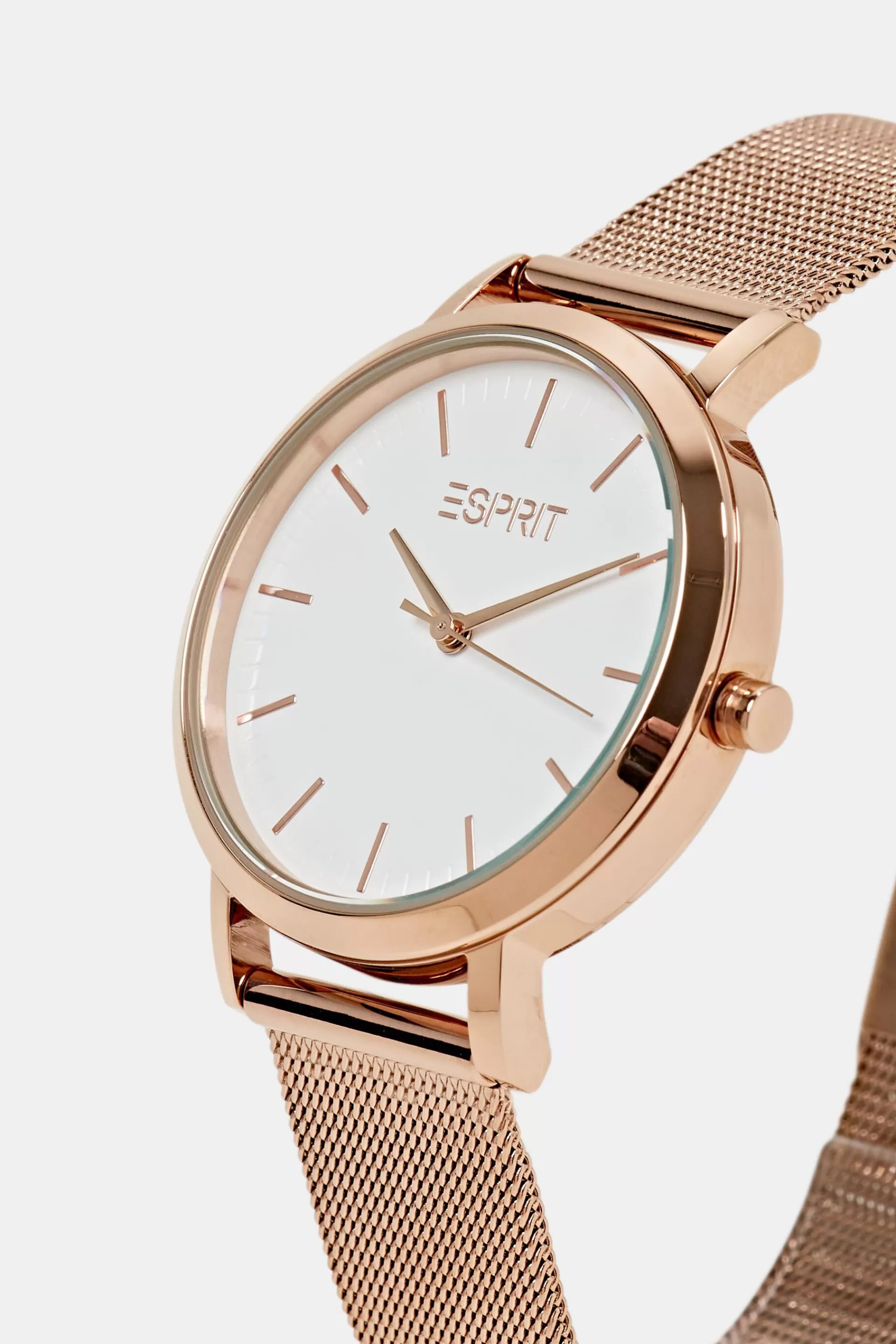 Edelstahl-Uhr mit Mesh-Armband-ESPRIT Flash Sale