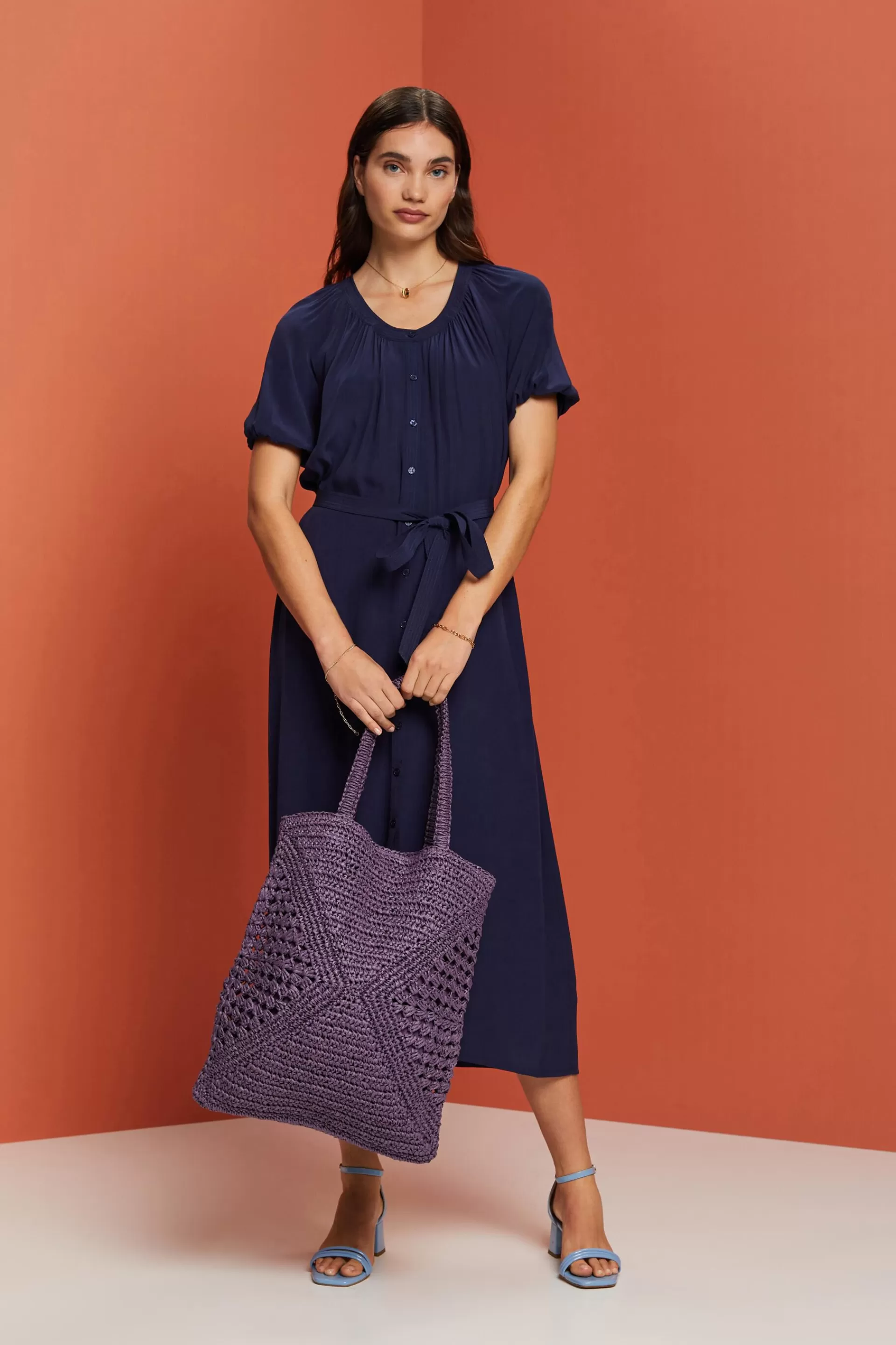 Feminines Hemdblusenkleid-ESPRIT Cheap