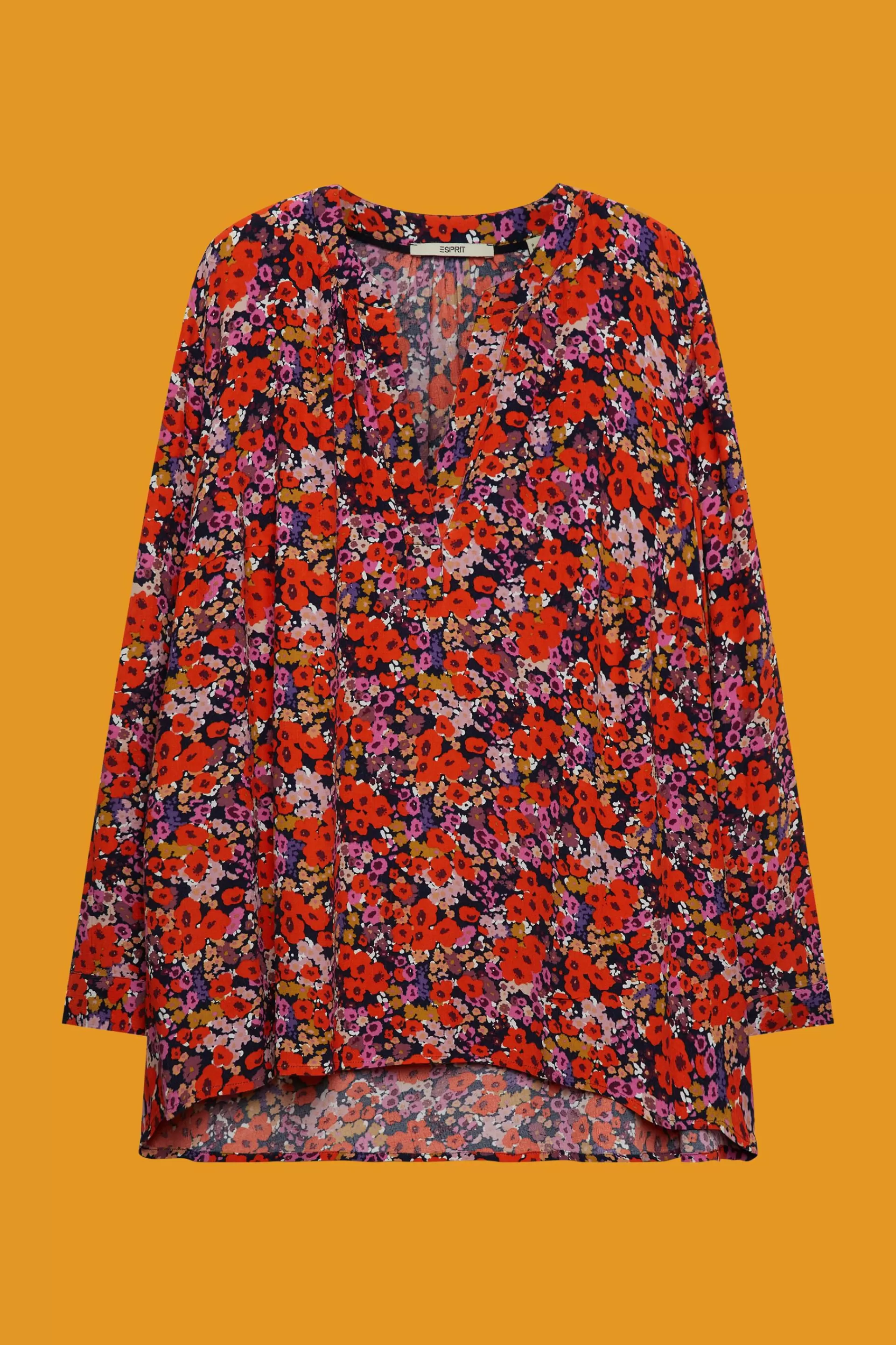 Florale Bluse mit V-Ausschnitt-ESPRIT Cheap