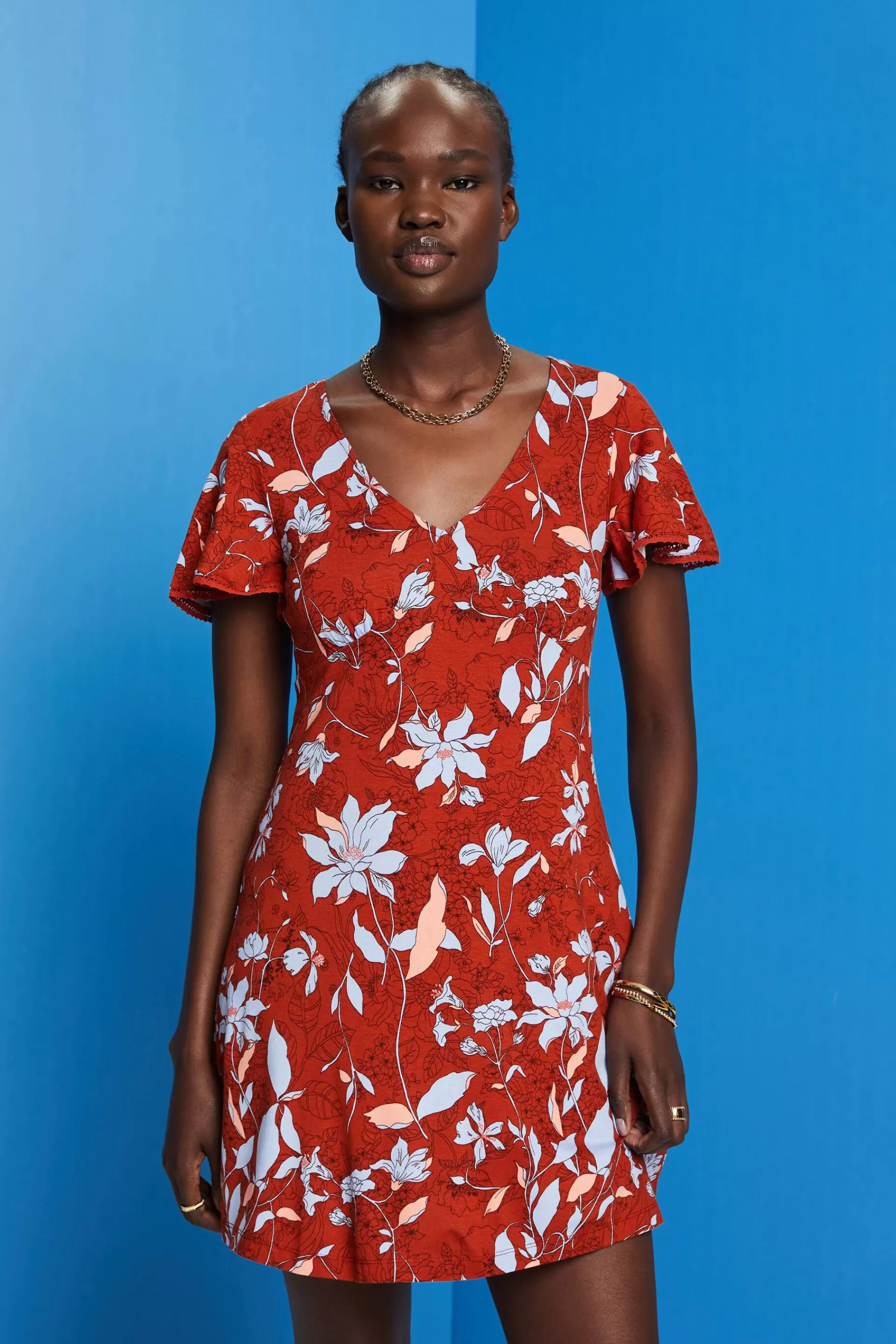 Geblümtes Jerseykleid-ESPRIT Sale