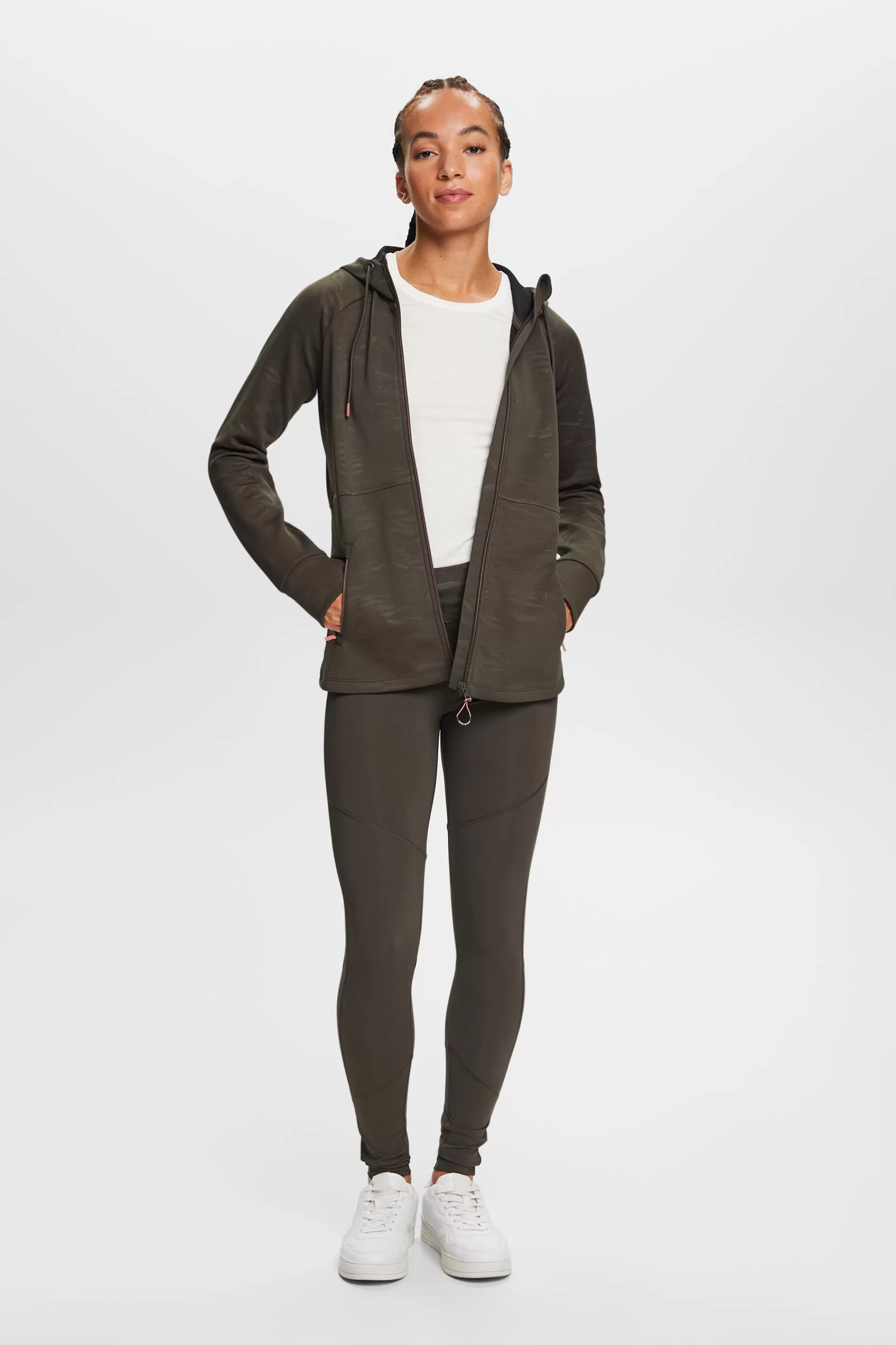 Gemusterte Active-Trainingsjacke, E-DRY-ESPRIT Best Sale