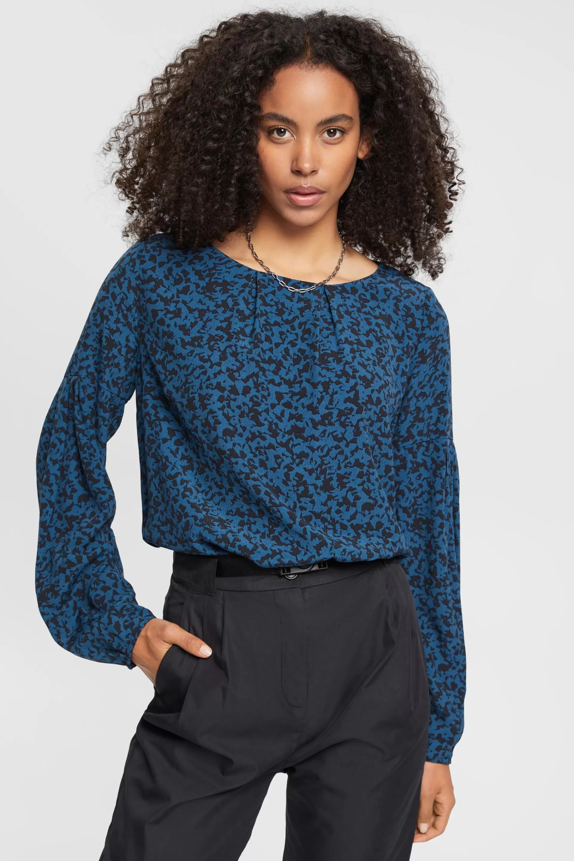 Gemusterte Bluse aus Viskose-ESPRIT Best Sale