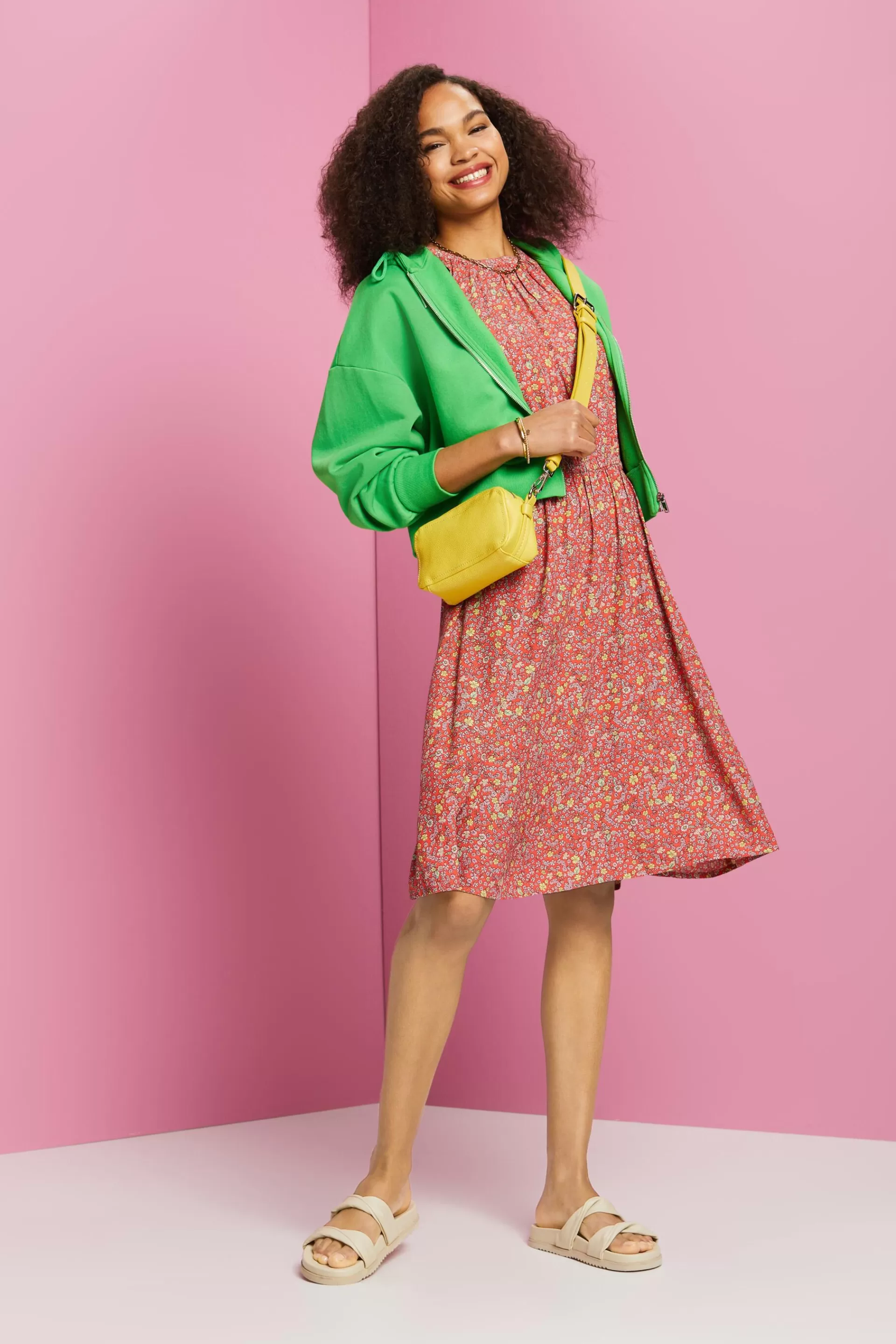 Gemustertes Minikleid-ESPRIT Cheap