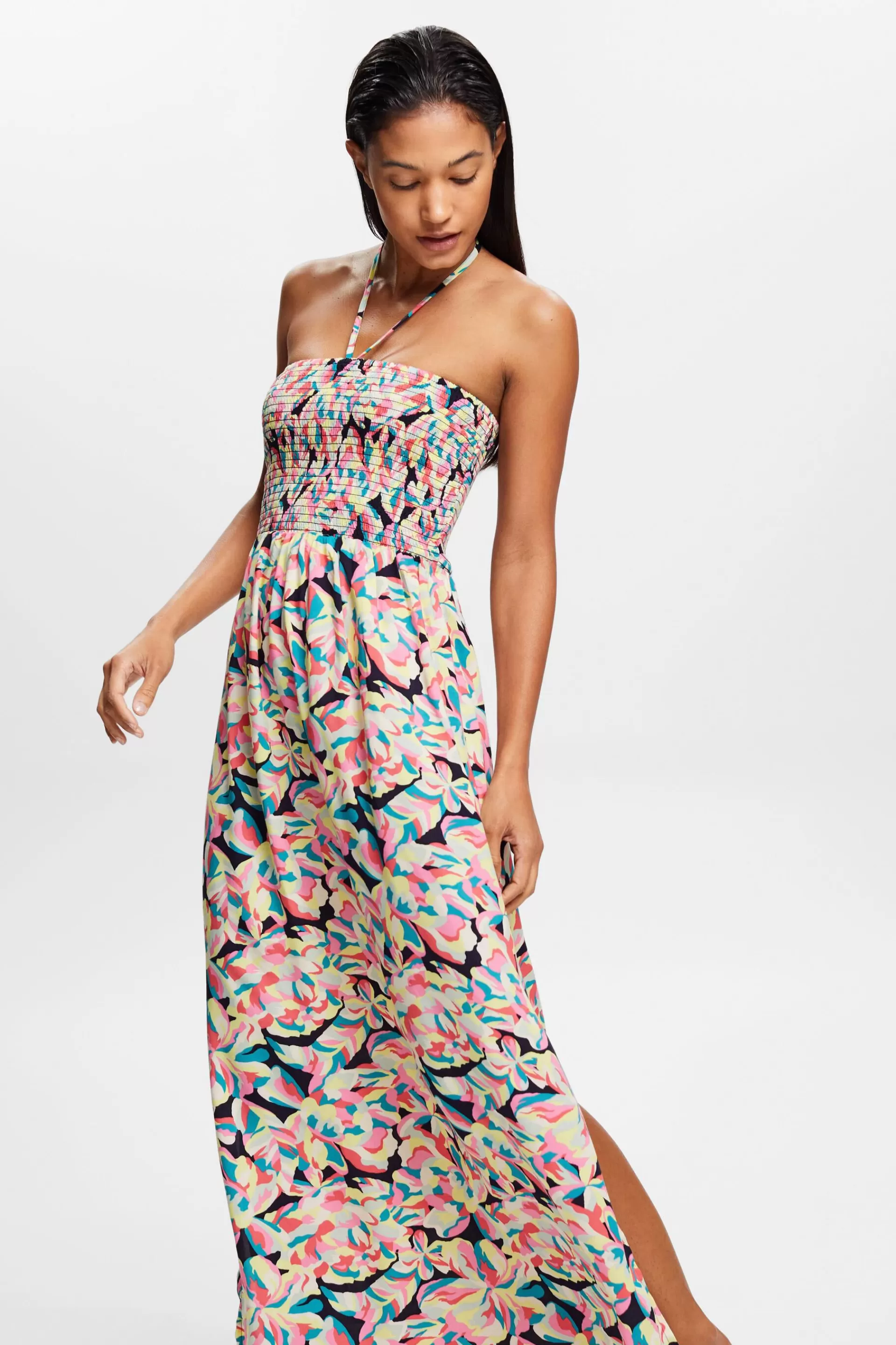 Gesmoktes Schlauchkleid in Maxilänge-ESPRIT Flash Sale