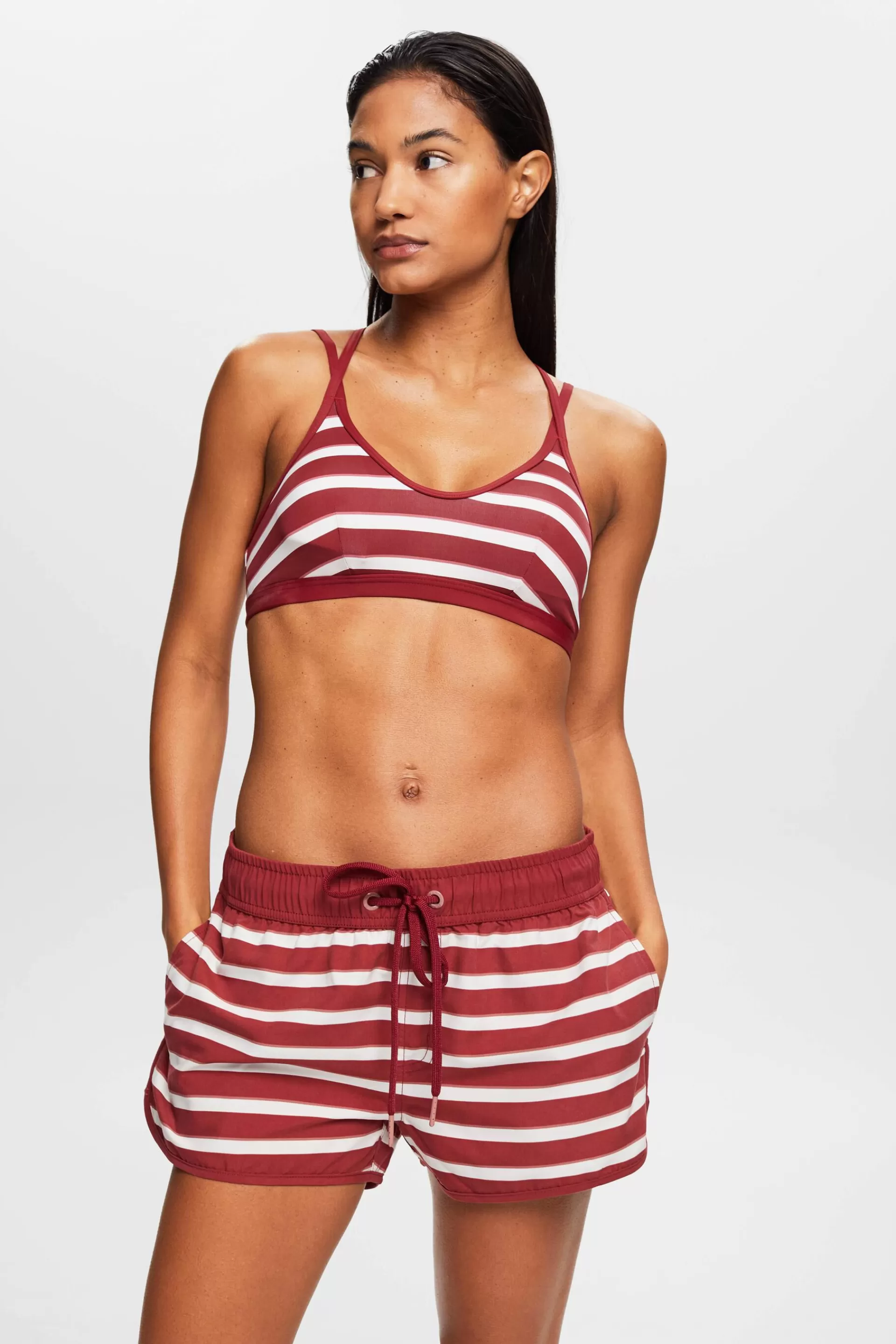 Gestreifte Beach-Shorts-ESPRIT Outlet