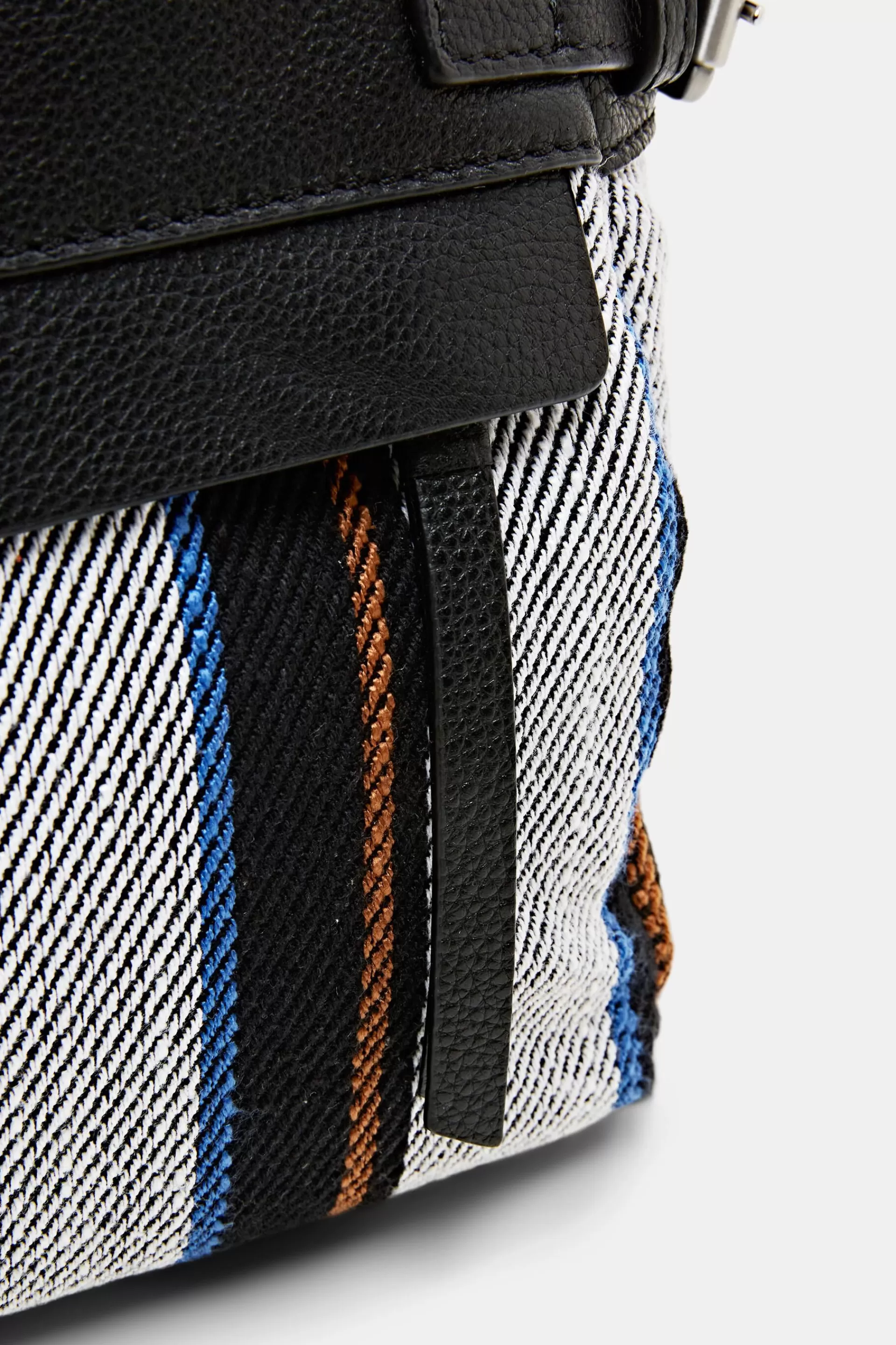 Gestreifte Ledertasche-ESPRIT Fashion