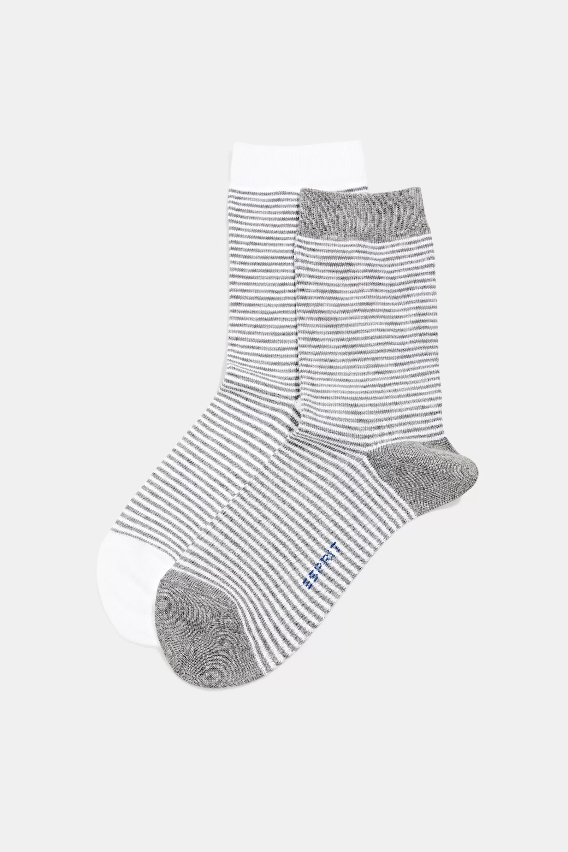 Gestreifte Socken im 2er-Pack, Bio-Baumwolle-ESPRIT Sale
